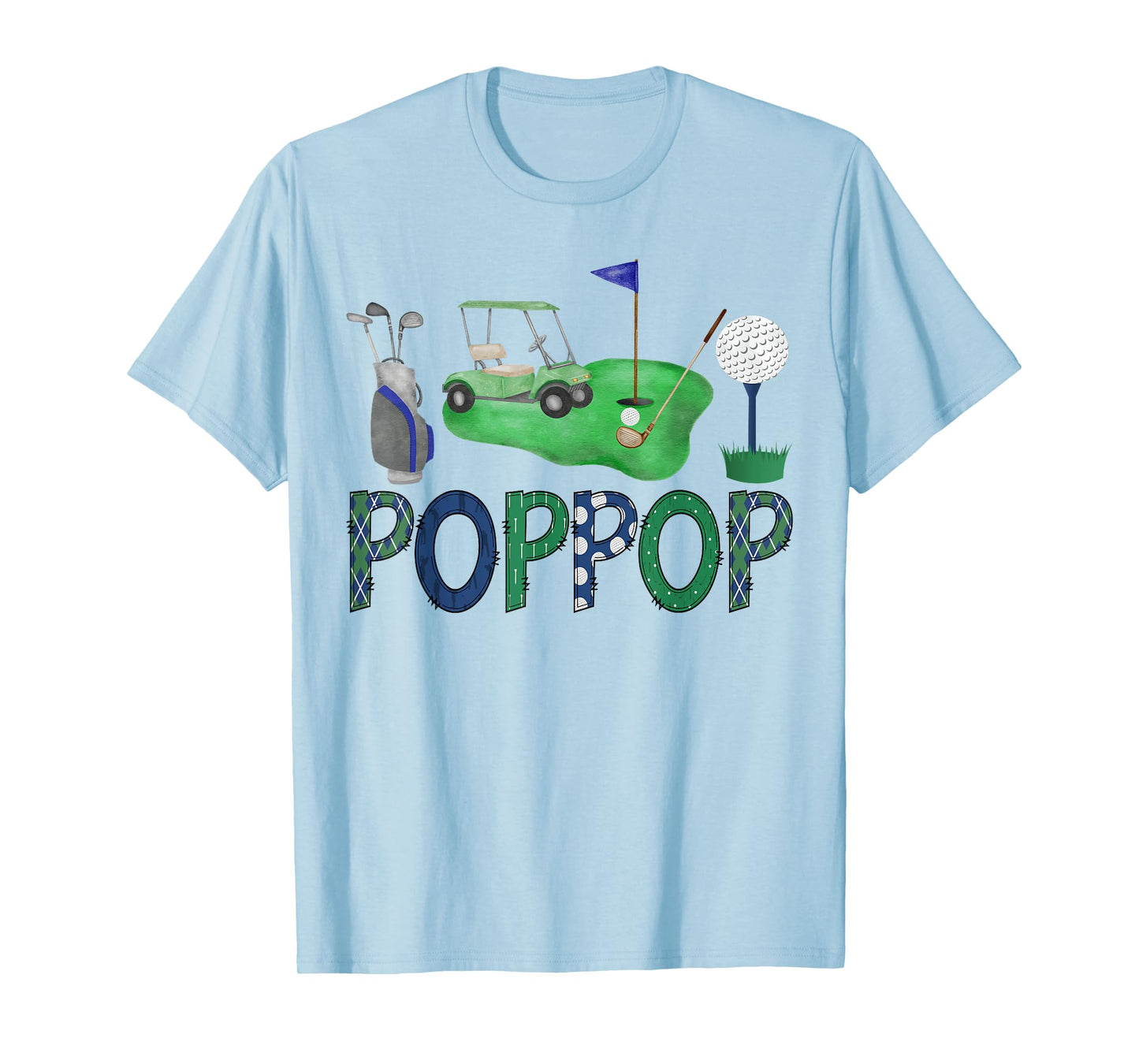 PopPop Of The Birthday Boy Hole in One Golf Sport Matching T-Shirt