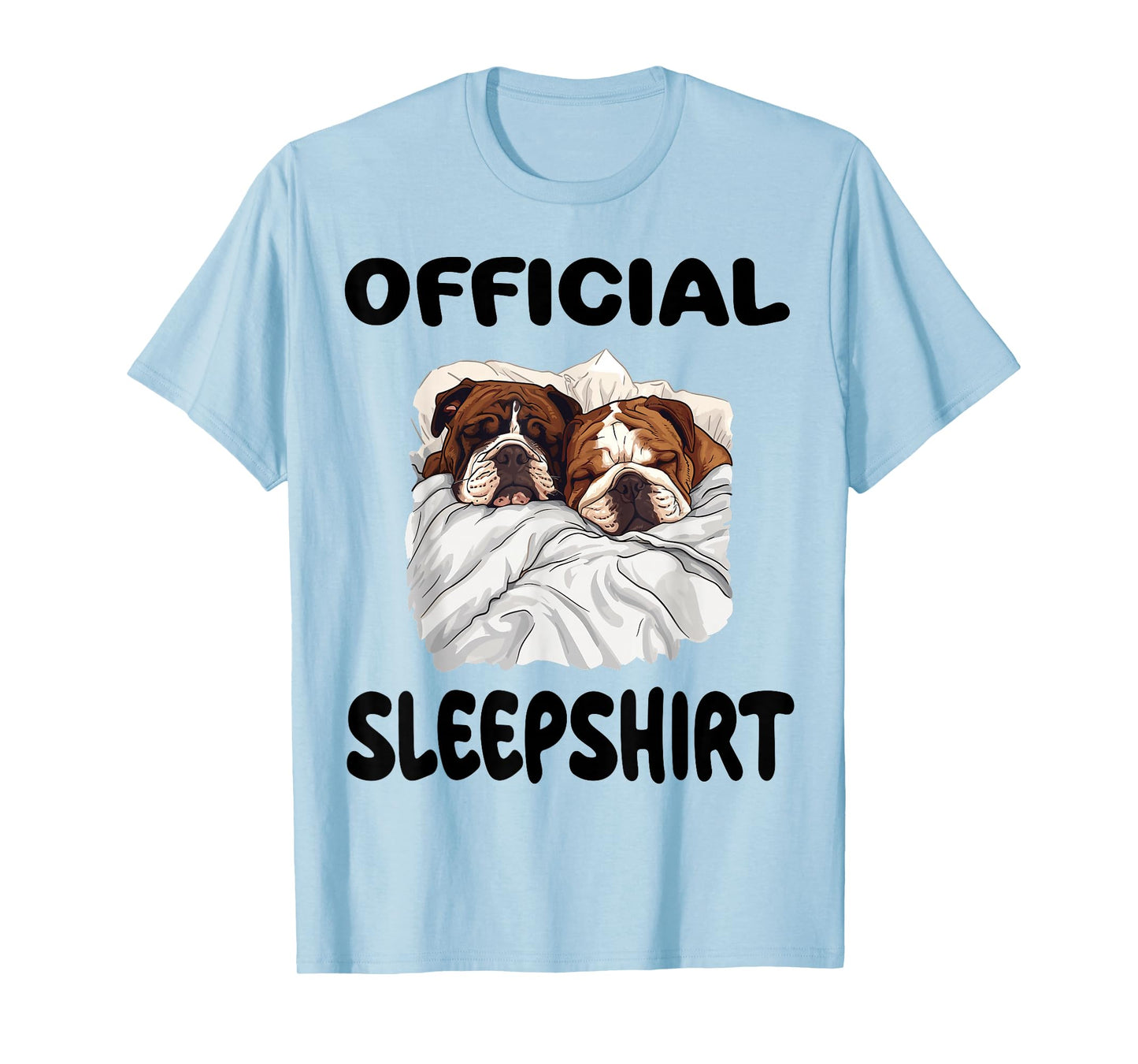 English Bulldog dog Official Sleepshirt Pajamas Nightgown T-Shirt