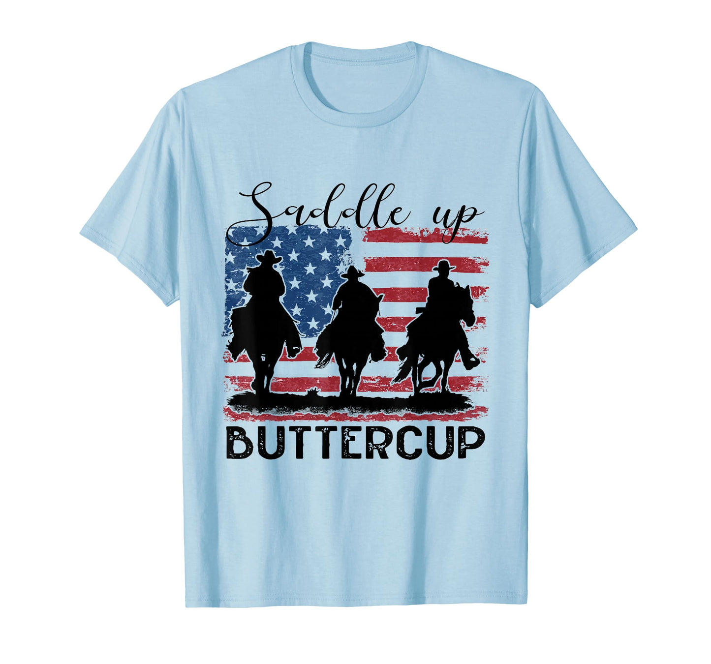 Saddle Up Buttercup Western Country Cowboy Cowgirl Vintage T-Shirt