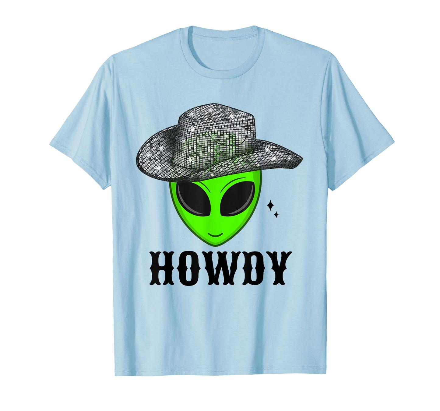 Cool Cowboy Hat Alien Space Western Dance Disco Howdy T-Shirt