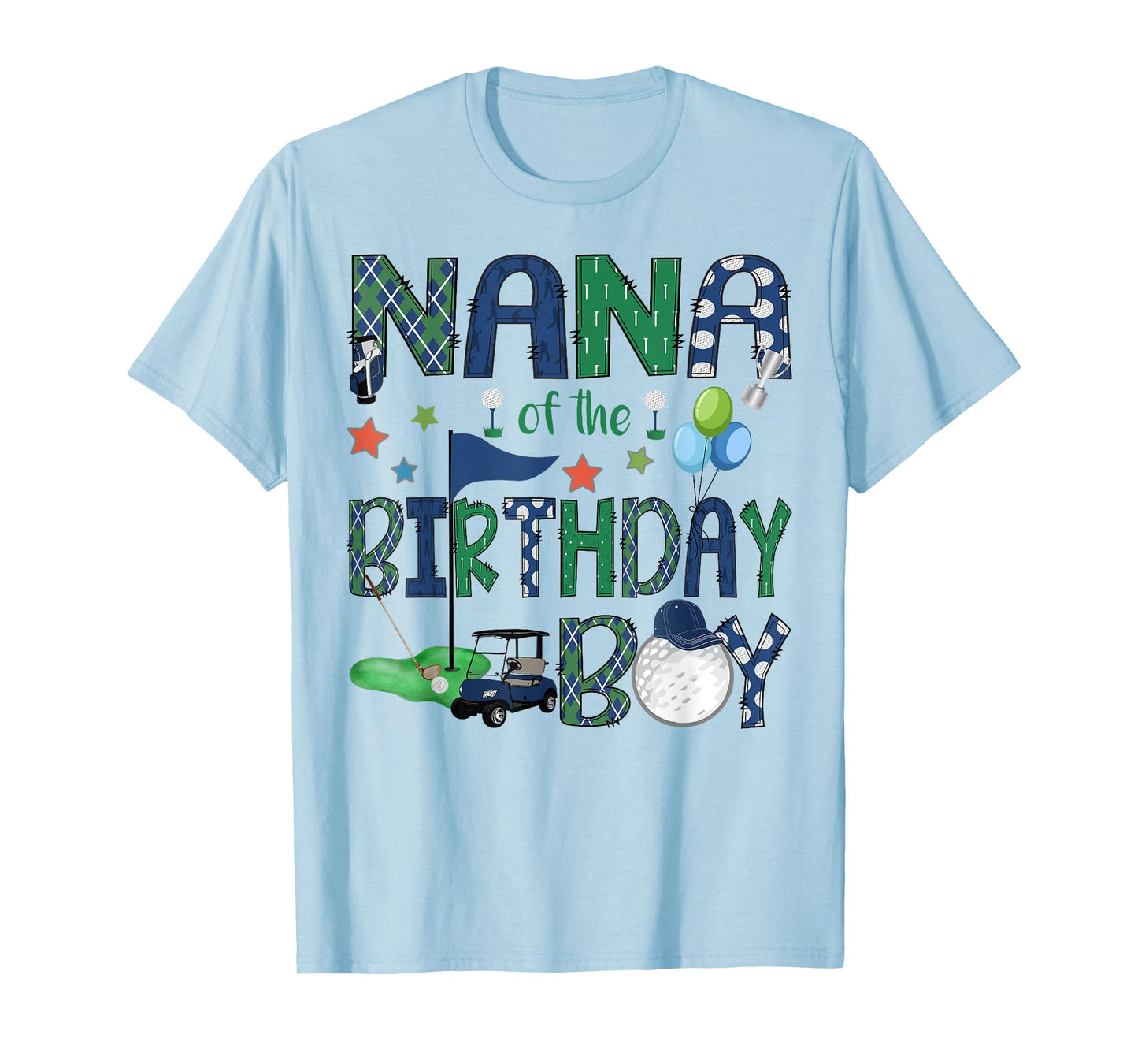 Nana Of The Birthday Boy Hole In One Golf Lover T-Shirt