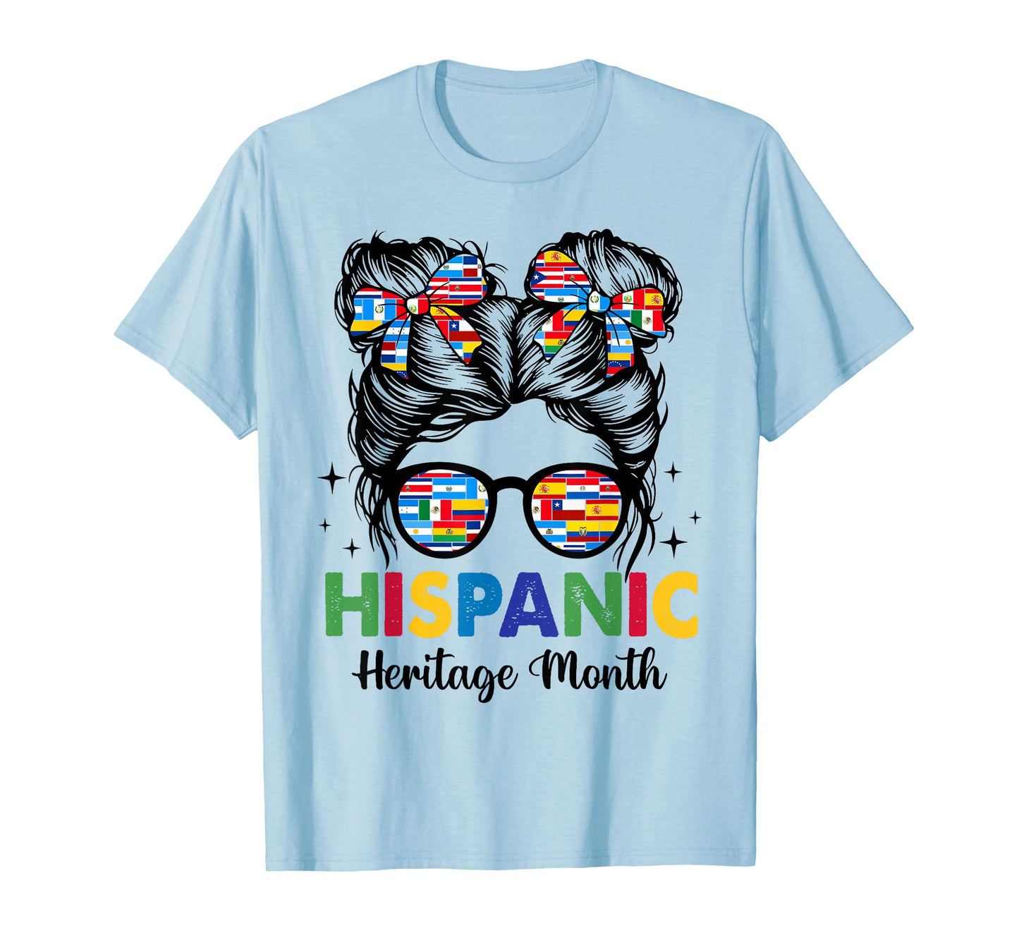 National Hispanic Heritage Month All Countries Girl Women T-Shirt