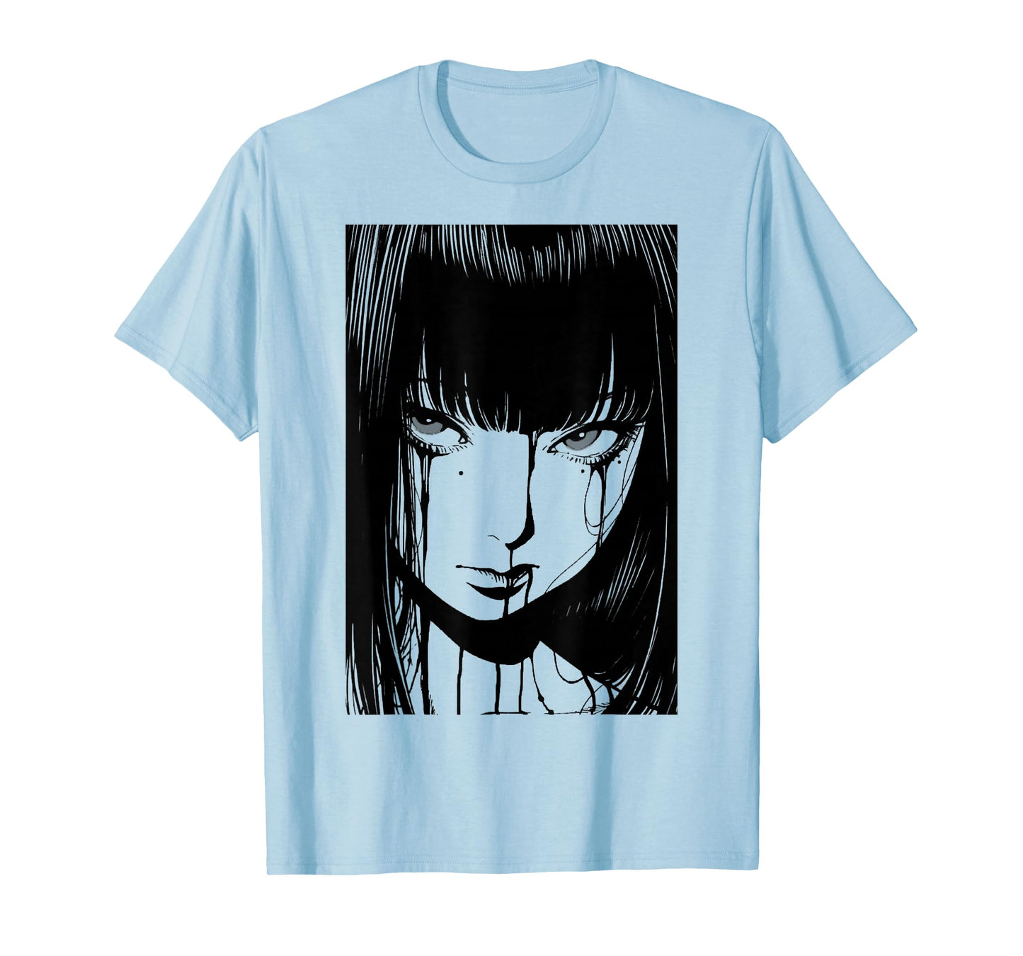 Creepy Japanese Anime Manga Horror | Pastel Goth Grunge T-Shirt