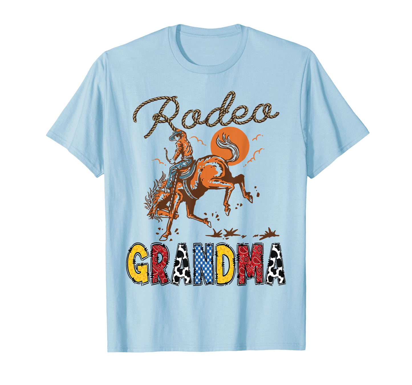 Rodeo Grandma Cowboy Cowgirl Birthday Matching Family T-Shirt