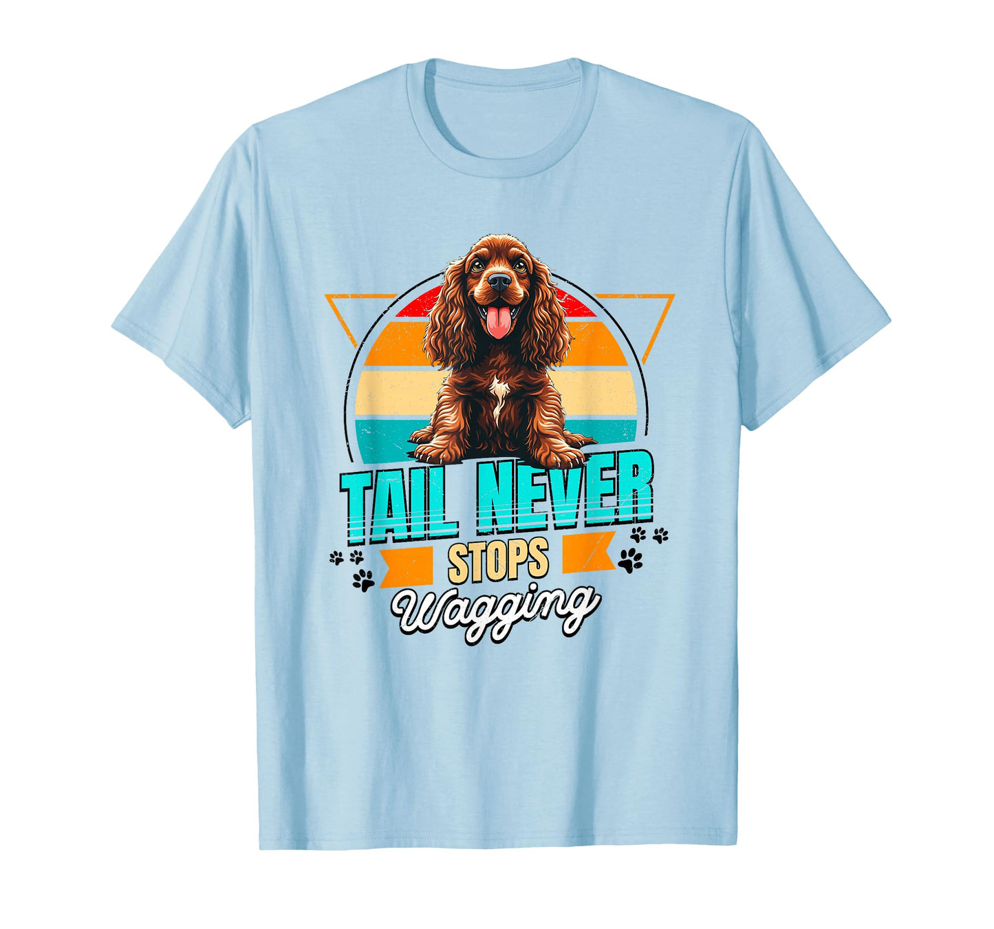 English Cocker Spaniel Lover Funny Cocker Spaniel Retro T-Shirt