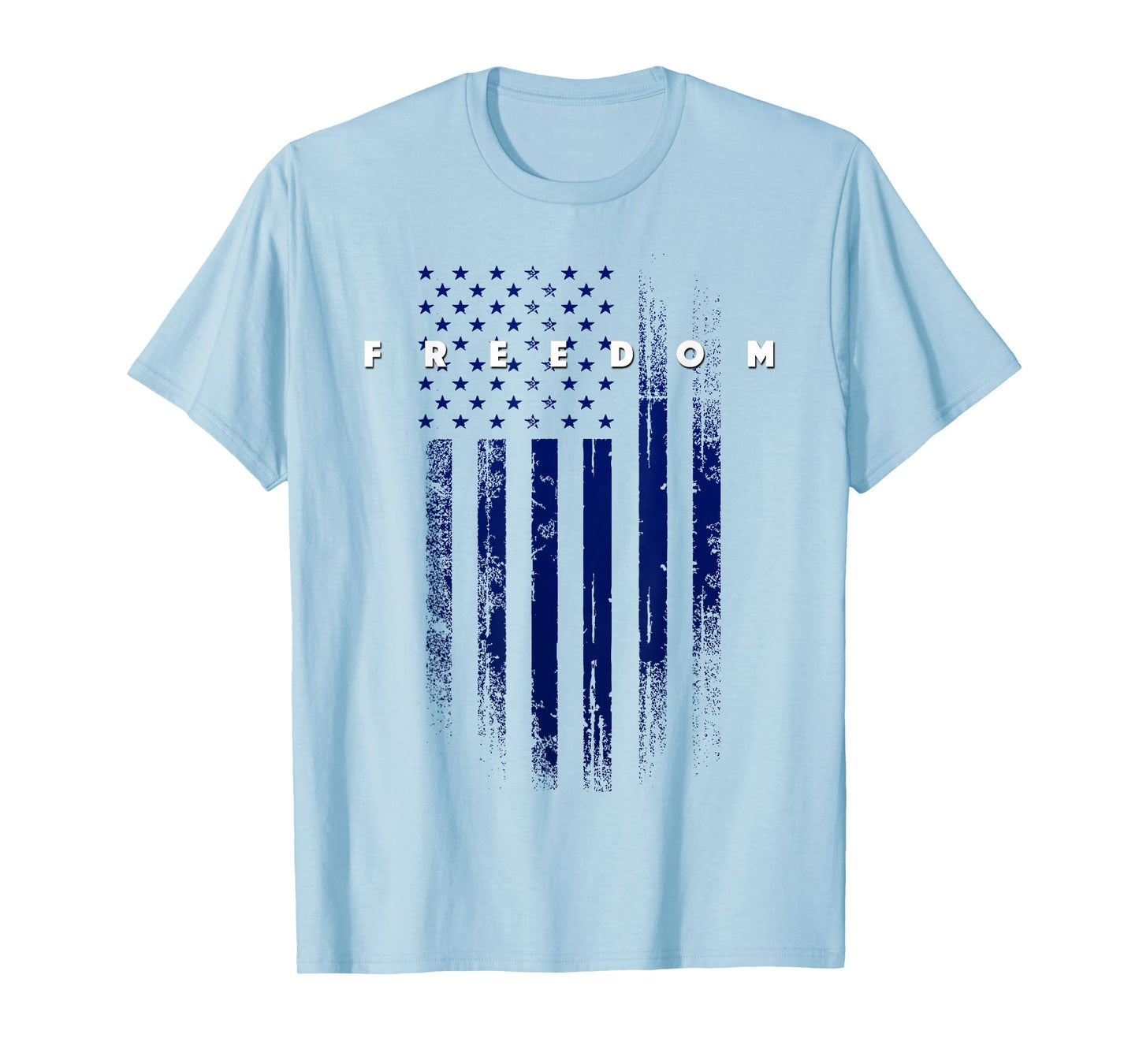 USA Patriotic Pride Grunge American Flag Freedom T-Shirt
