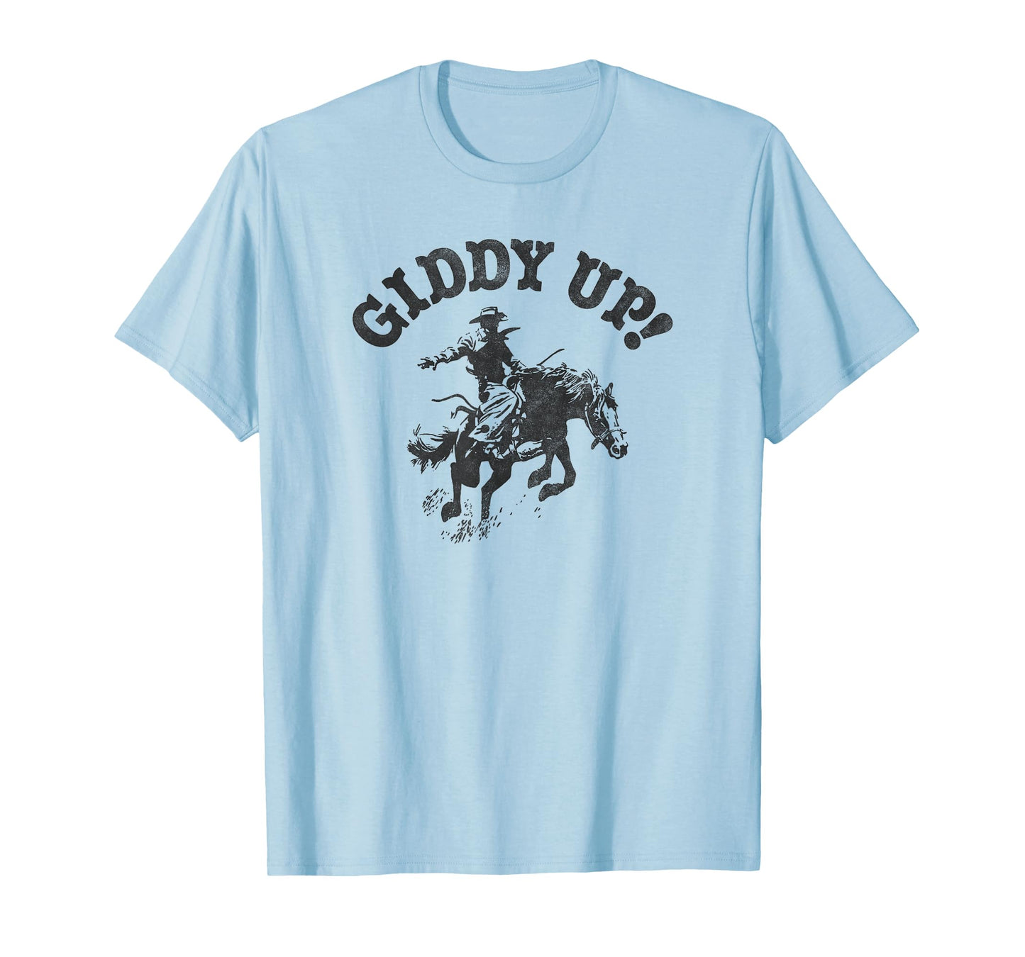 Trendy Giddy Up Classic Rodeo Black & White T-Shirt