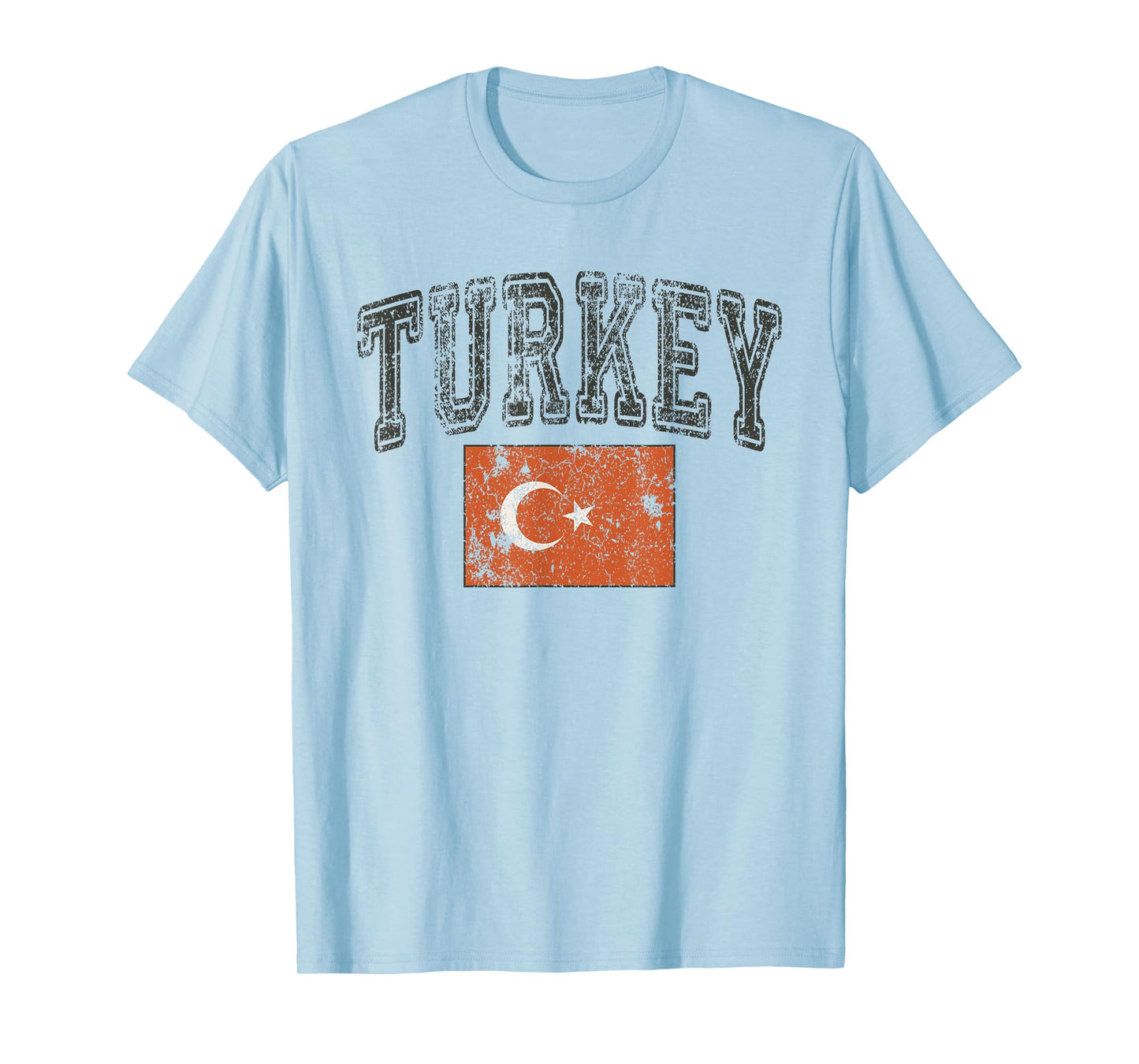 Vintage Retro Faded Turkey Flag Turkish Pride T-Shirt