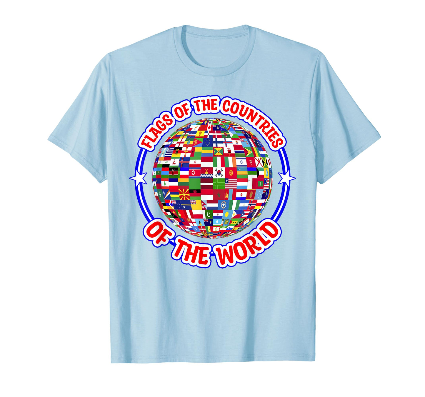 Humanity & Traveler Designs Men's Earth Day Flag T-Shirt, White, Small