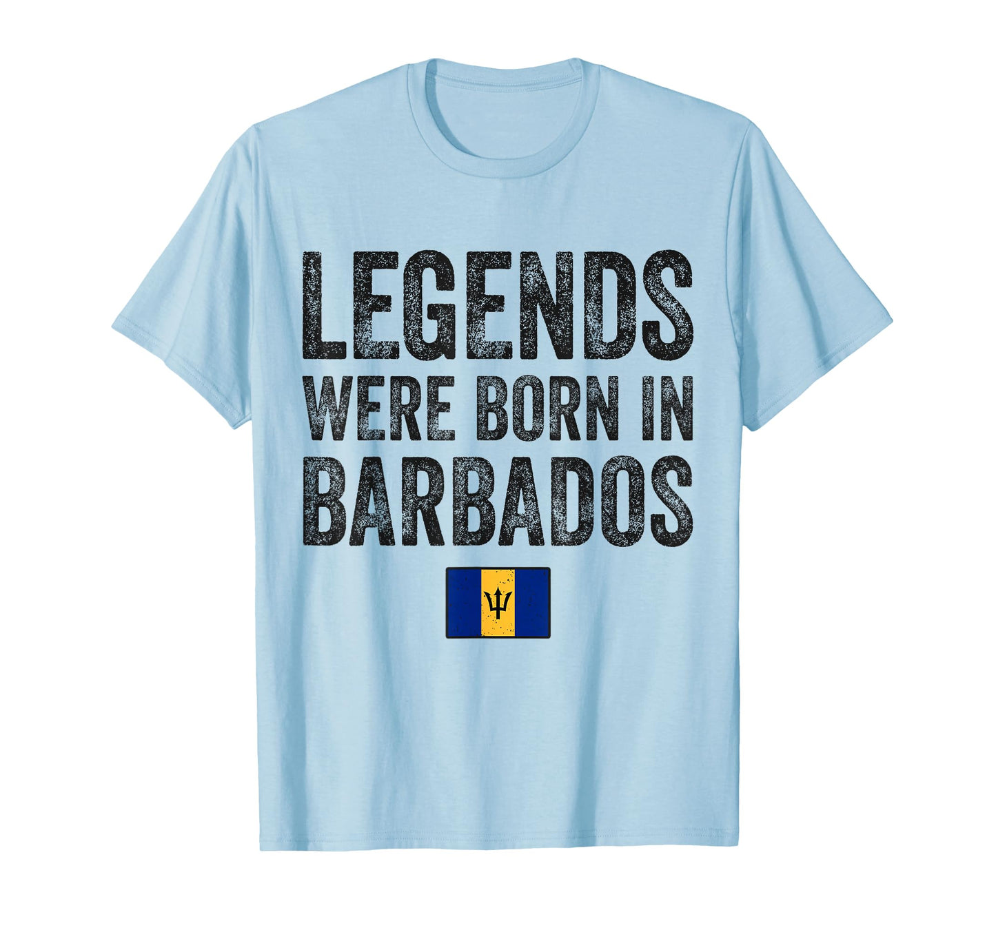 Legends Were Born In Barbados Barbadian Flag Pride Roots T-Shirt