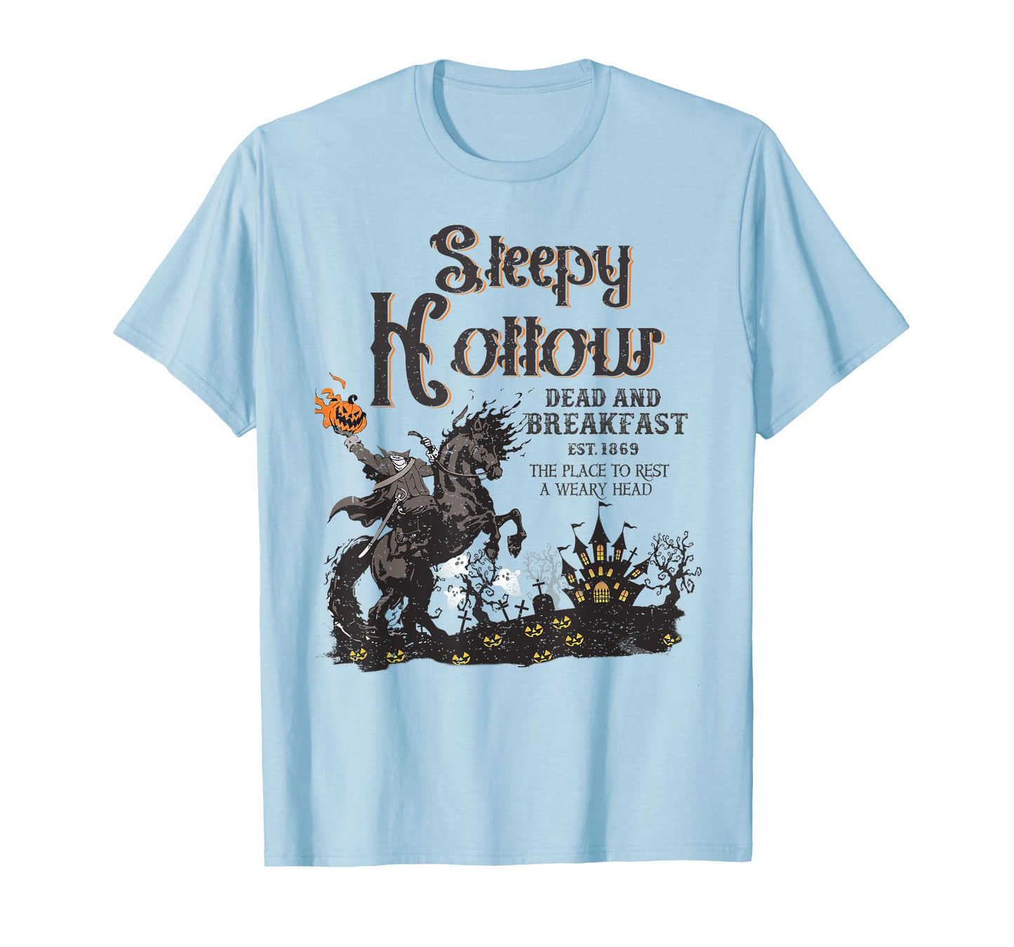 Retro Mind Your Head Sleepy Hollow Headless Spooky Halloween T-Shirt