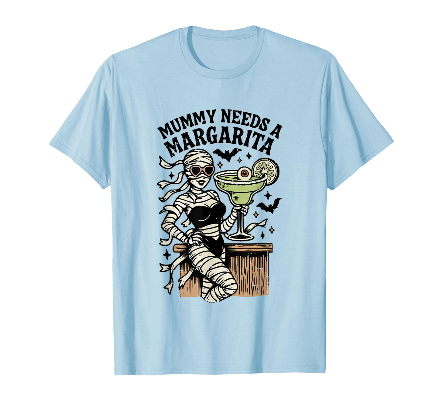 Mummy Needs A Margarita Summer Girly Summerween Halloween T-Shirt