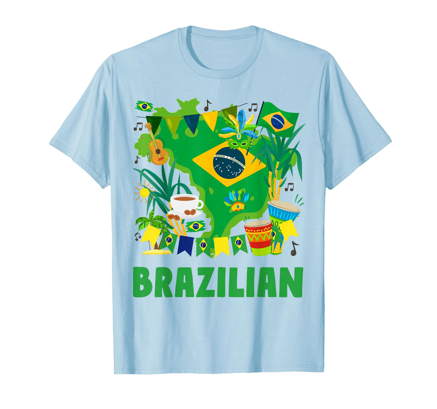 Brazil Flag Outfit Idea For Kids Brasil & Brazilian Flag T-Shirt
