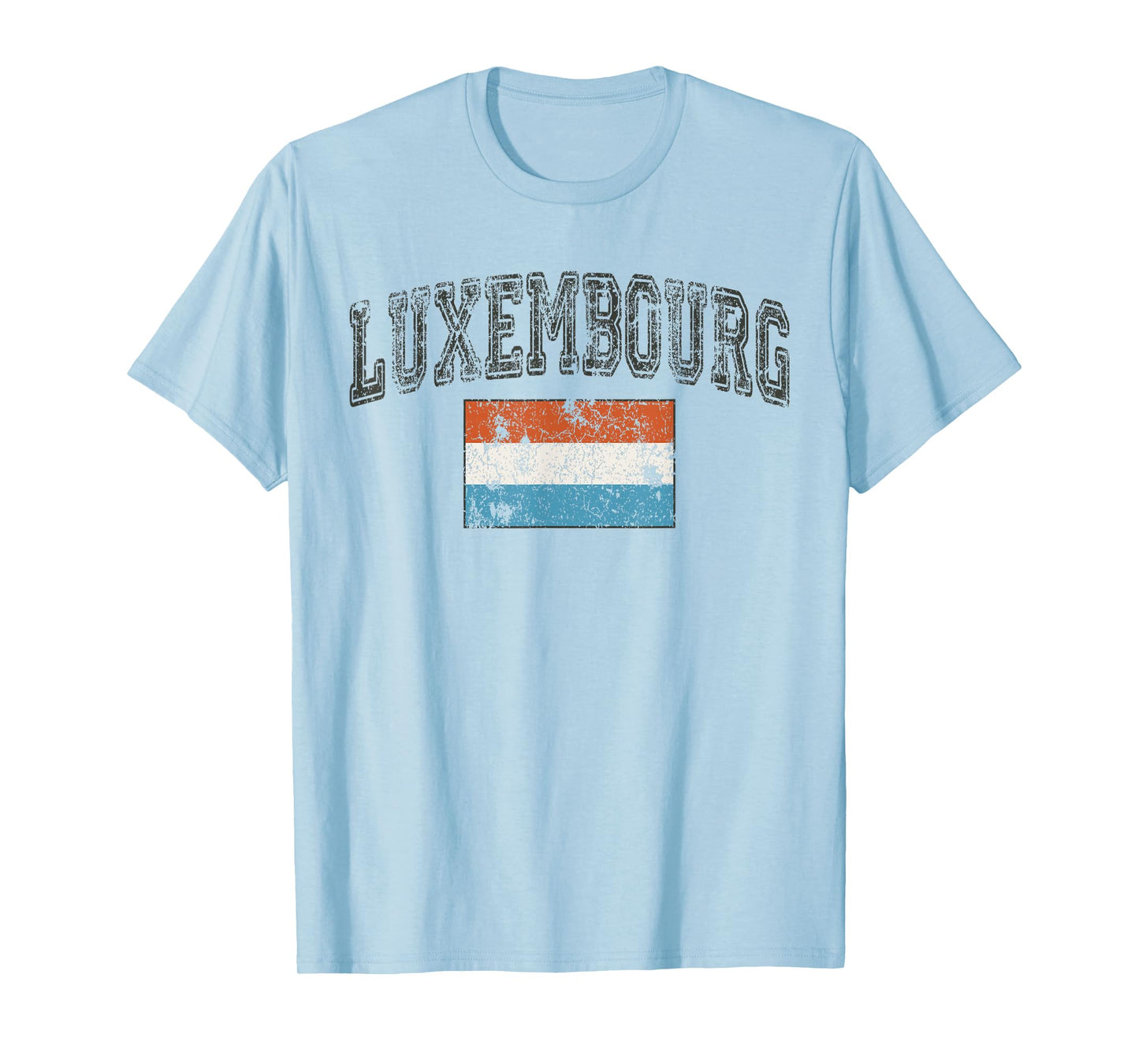 Vintage Retro Faded Luxembourg Flag T-Shirt