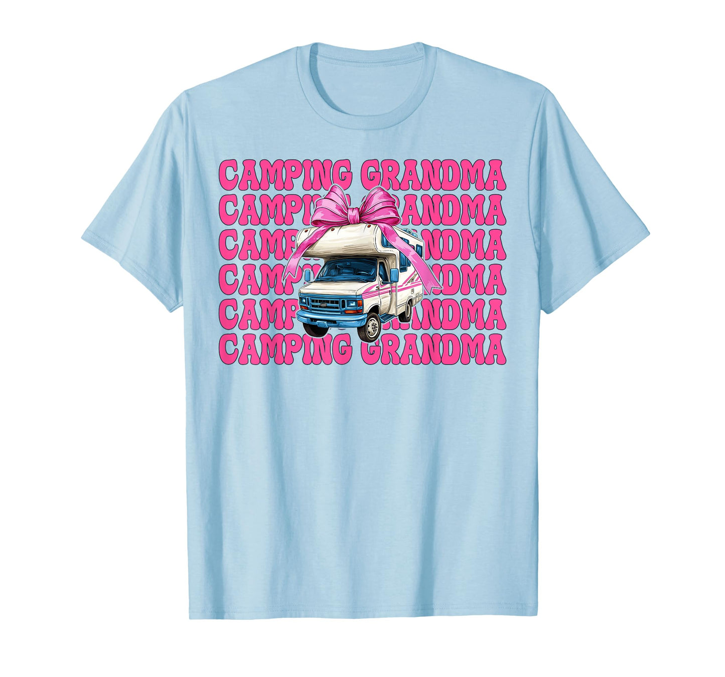 Camping Grandma RV Camping Camper Motorhome Nana Coquette T-Shirt