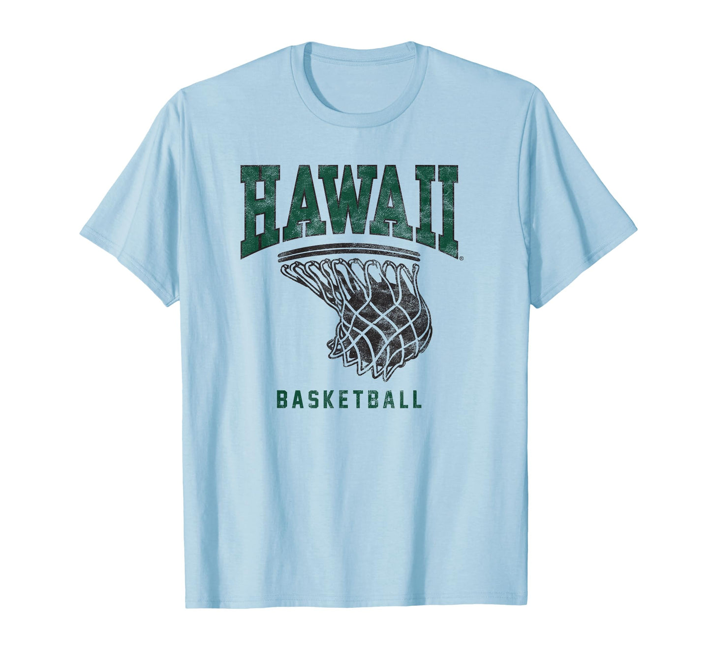 University of Hawaii Rainbow Warriors Basketball Hoop T-Shirt