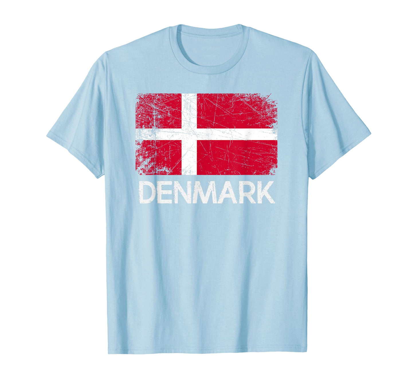 Danish Flag T-Shirt | Vintage Made In Denmark Gift T-Shirt