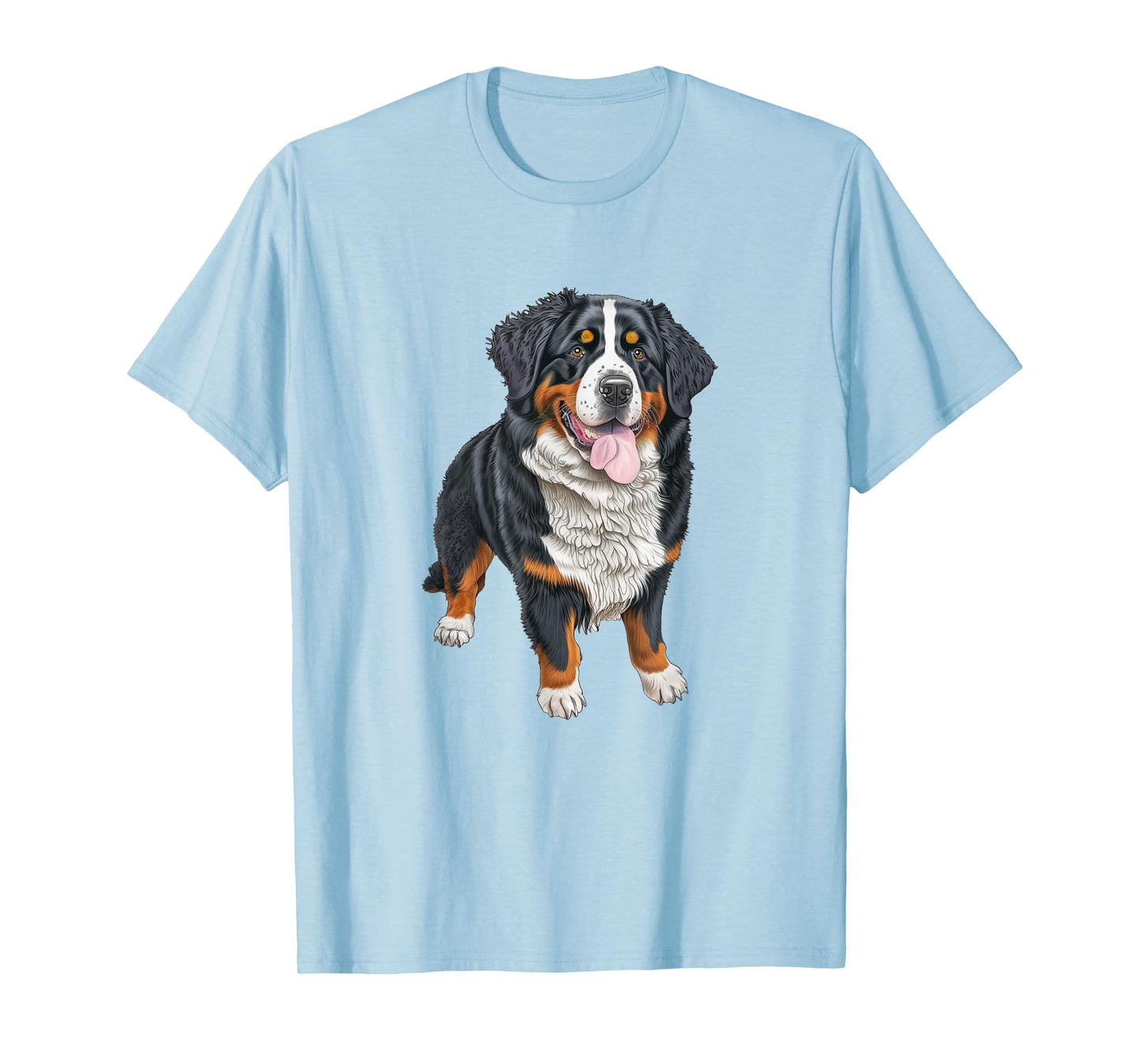 Bernese Mountain Dog Portrait Artistic Image T-Shirt