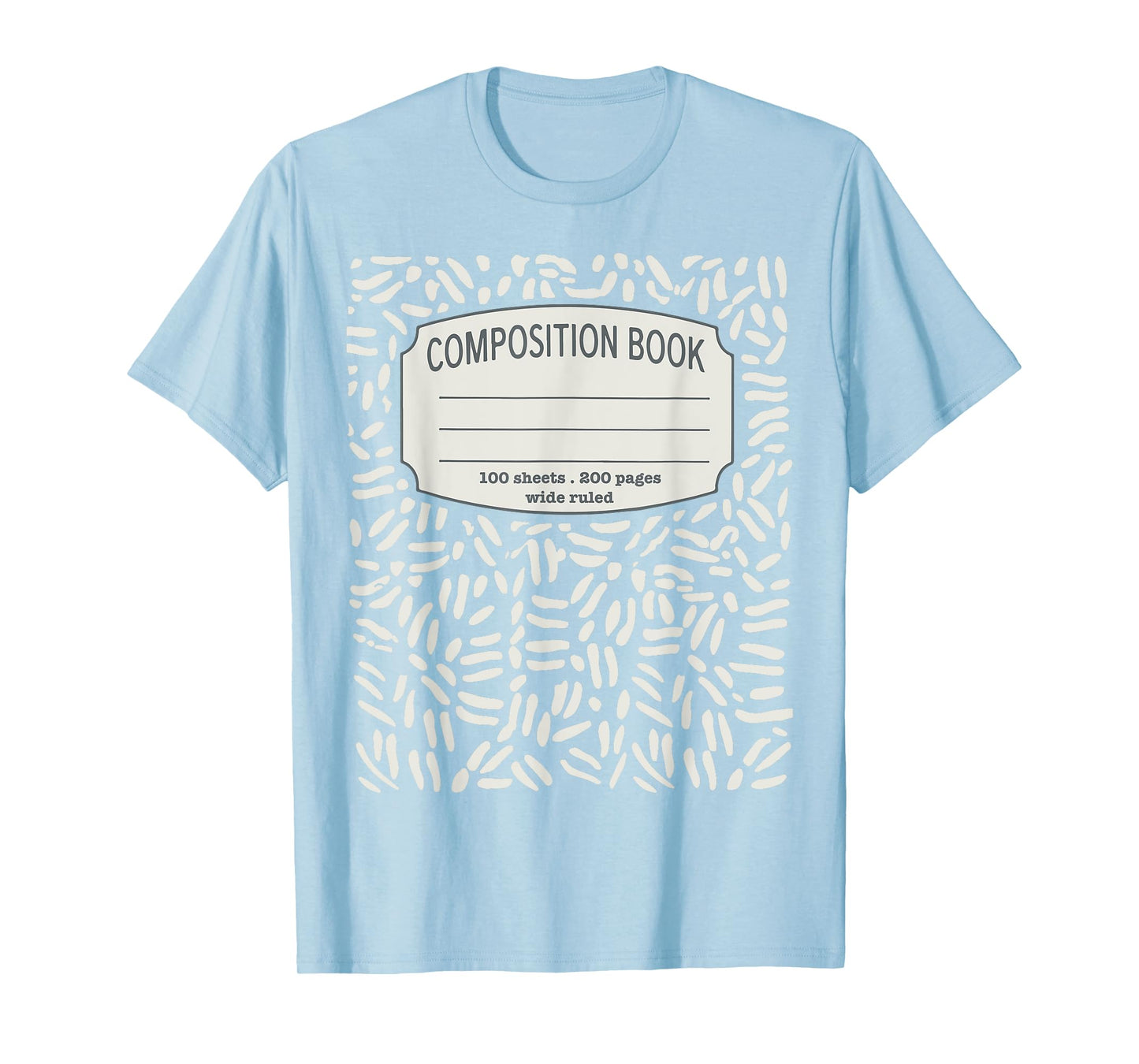 Composition Notebook Costume - Matching Group Halloween T-Shirt