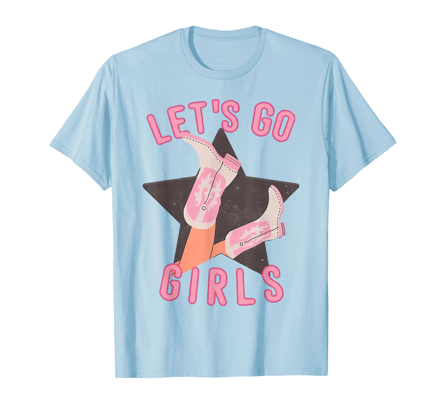 Western Cowgirls Let's Go Girls Country Western Rodeo Women T-Shirt