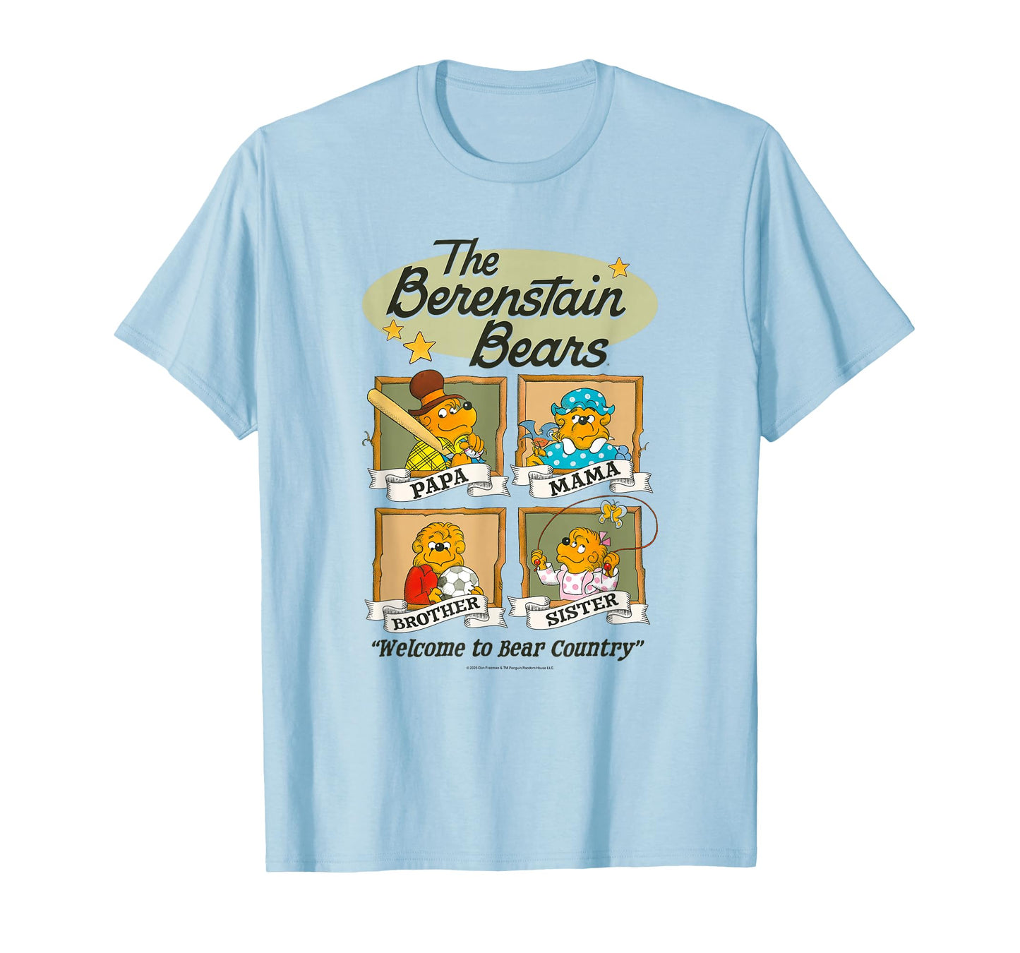The Berenstain Bears Family Sports and Hobbies Vintage Book T-Shirt