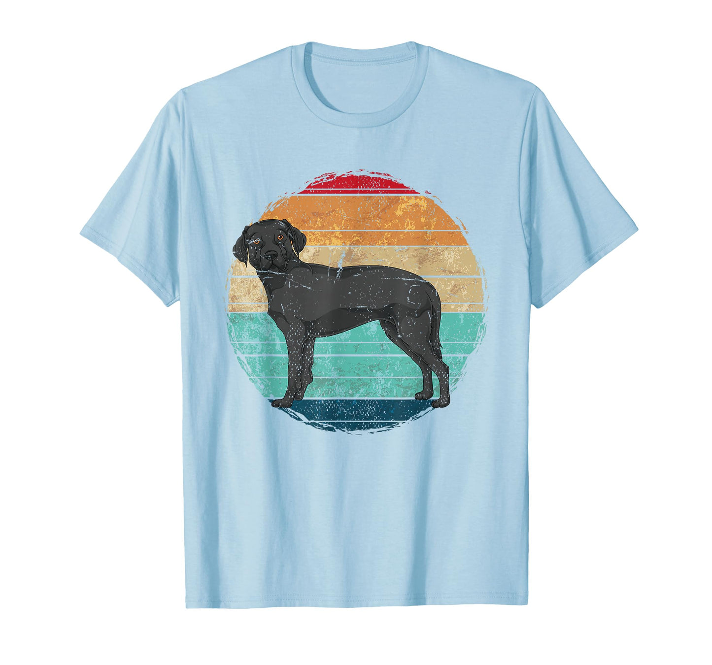 Retro Black Labrador T-Shirt