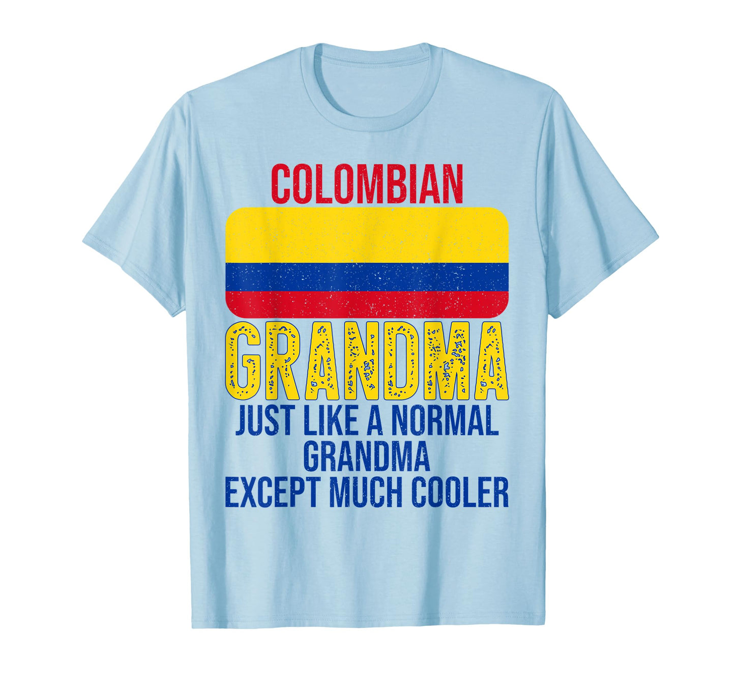 Vintage Colombian Grandma Colombia Flag for Mother's Day T-Shirt