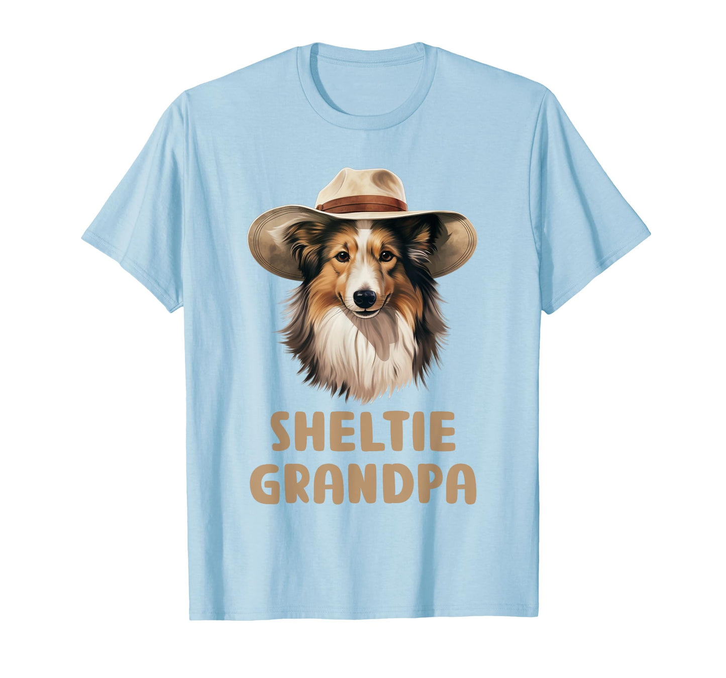 Sheltie Grandpa Dog Lovers Gift Funny Puppy Sheltie Owner T-Shirt for Men Women Kids
