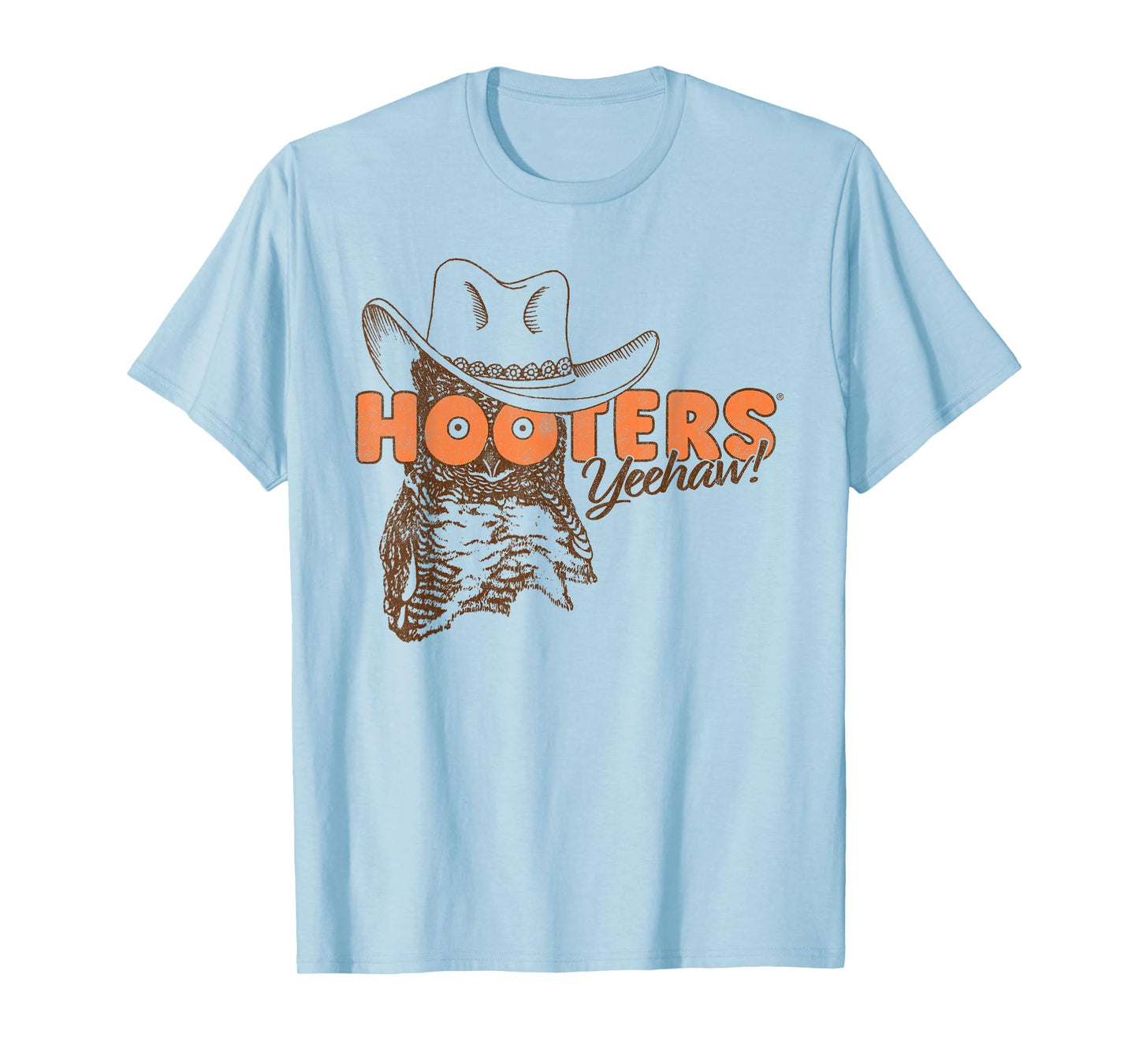 Hooters Hootie The Owl Yeehaw! Country Cowboy Logo Funny T-Shirt