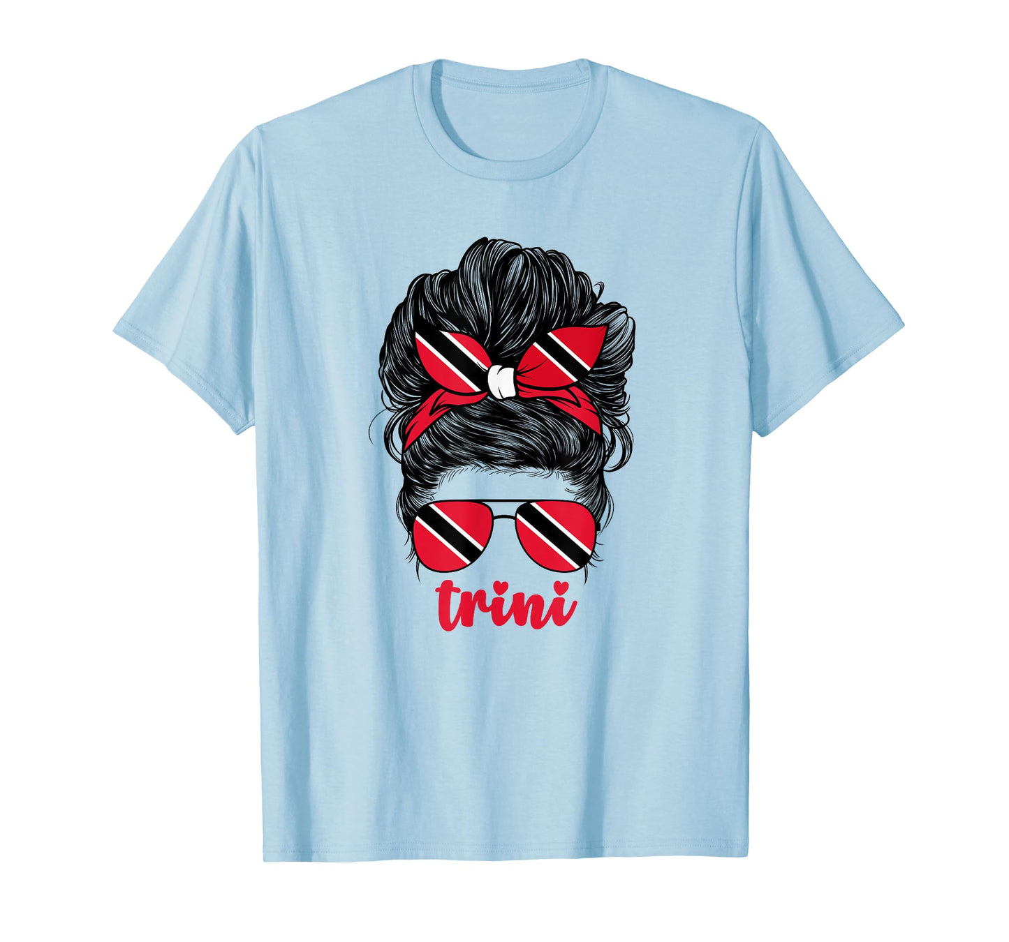 Trinidadian Girl For Women Trini Trinidad and Tobago Flag T-Shirt