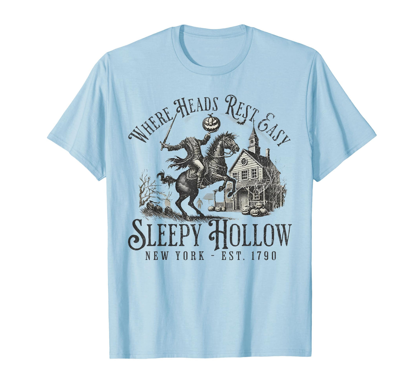 Headless Horseman Sleepy Hollow Jack O Lantern Halloween T-Shirt