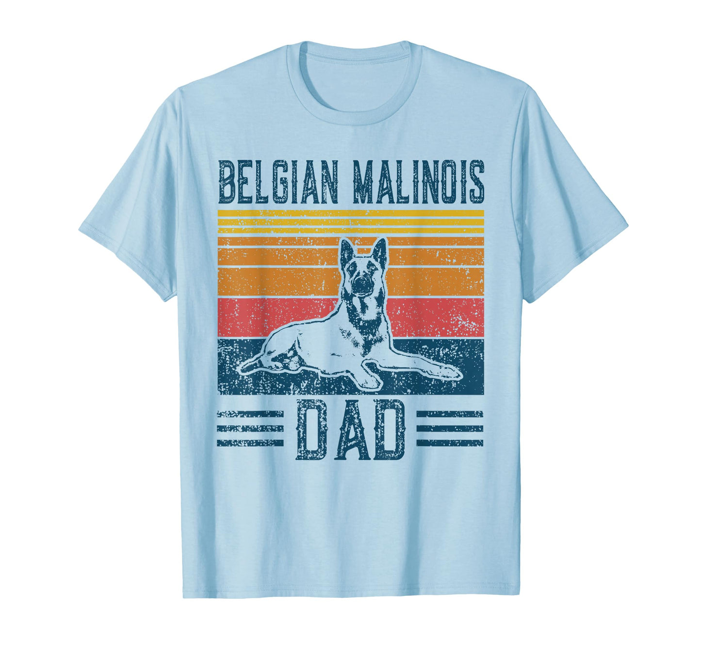 Dog | Belgian Shepherd Papa - Vintage Belgian Malinois Dad T-Shirt