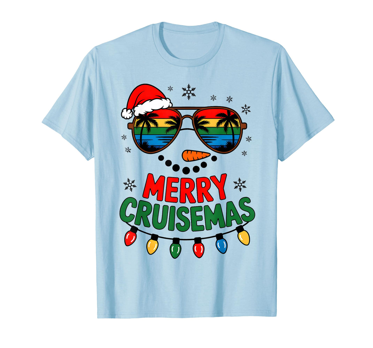 Merry Cruisemas 2025 Christmas Santa Snowman Cruise Family T-Shirt