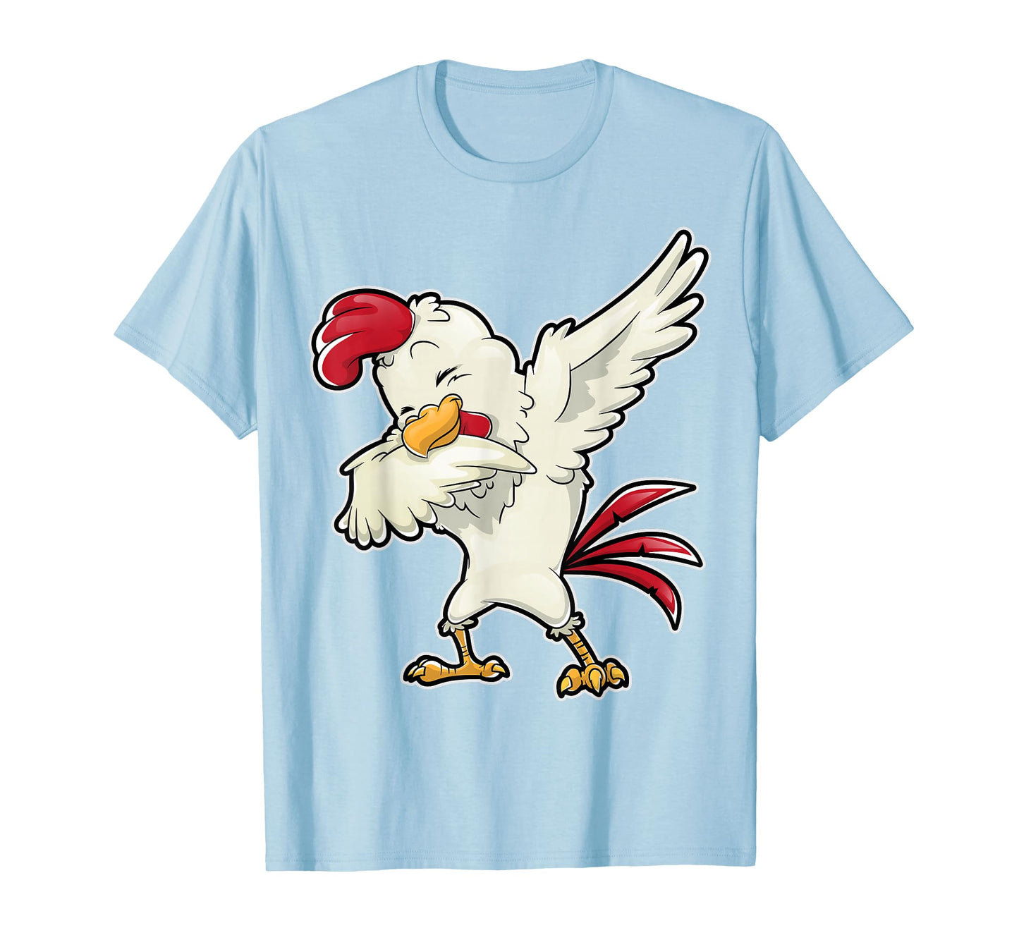 Dabbing Chicken Funny Farmer Farm Boys Girls Men Dab Dance T-Shirt
