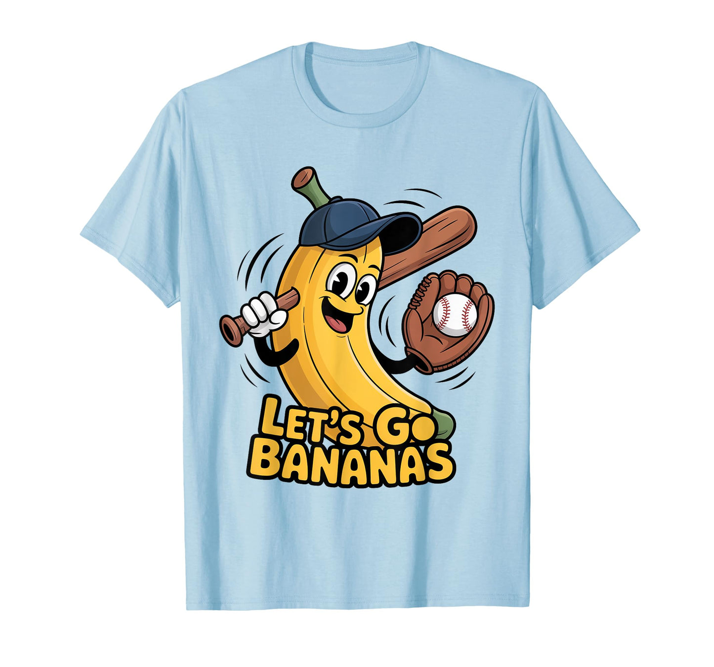 Funny Let's Go Bananas Cute Banana Fruit Lover Game Day Kids T-Shirt