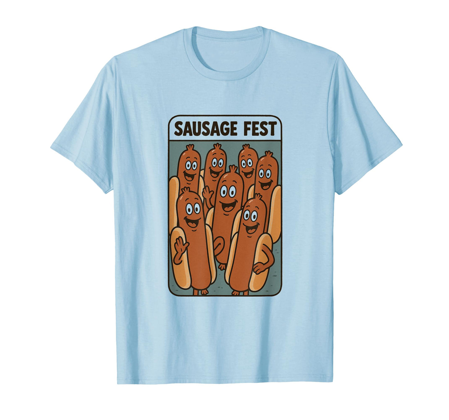 Funny Sausage Fest for Men | Hilarious Hot Dog Wiener Party T-Shirt