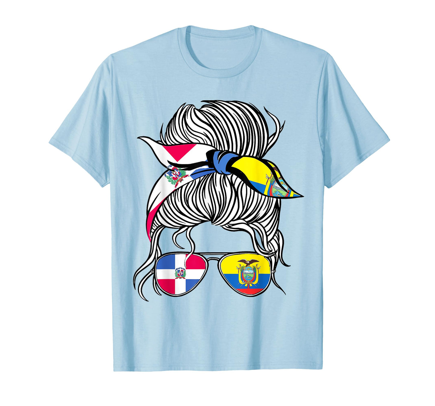 Dominican Republic Flag Ecuador Grown Women Girl Country T-Shirt