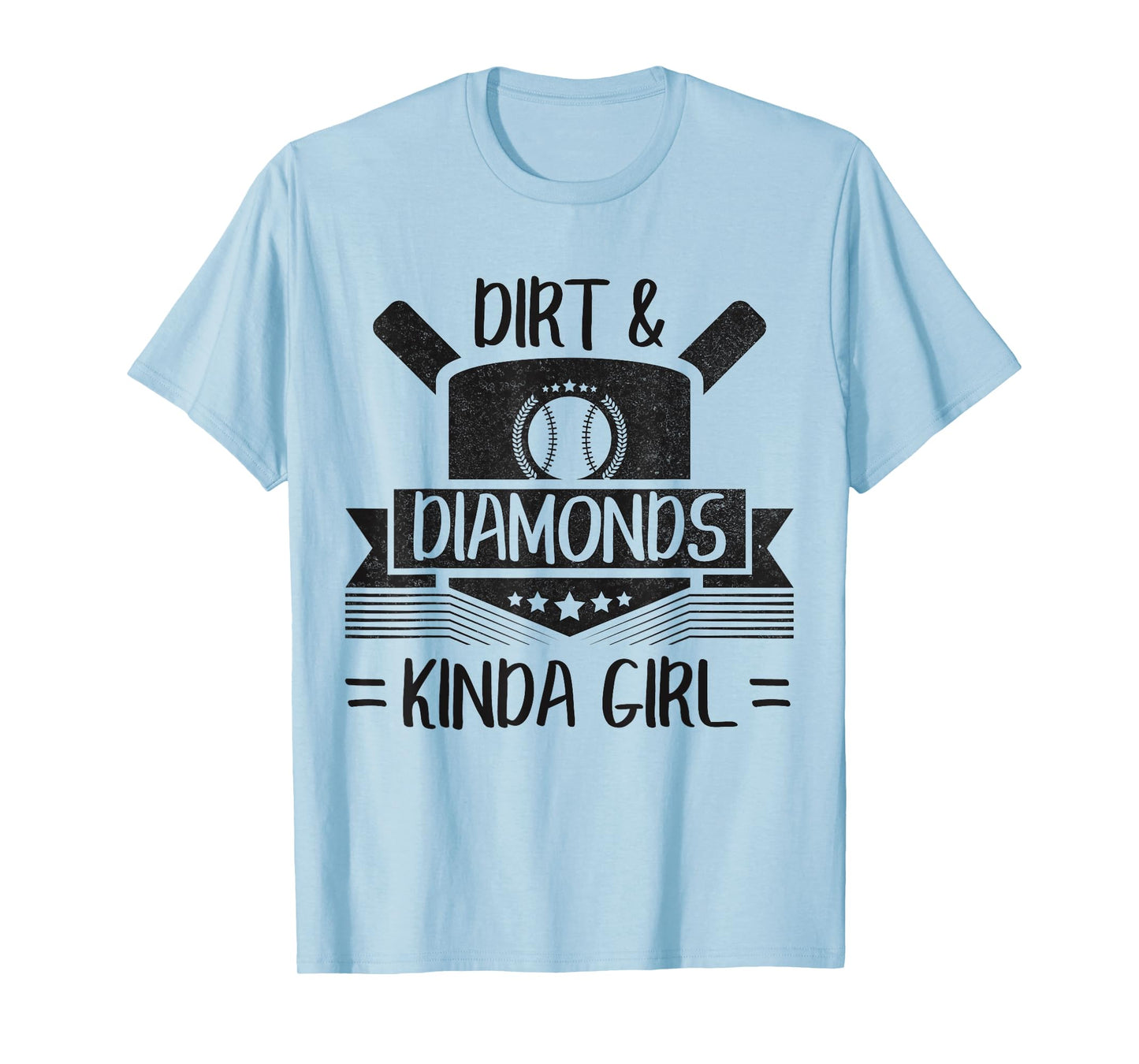 Fun Cute Baseball Softball Home Plate Kinda Girl T-Shirt