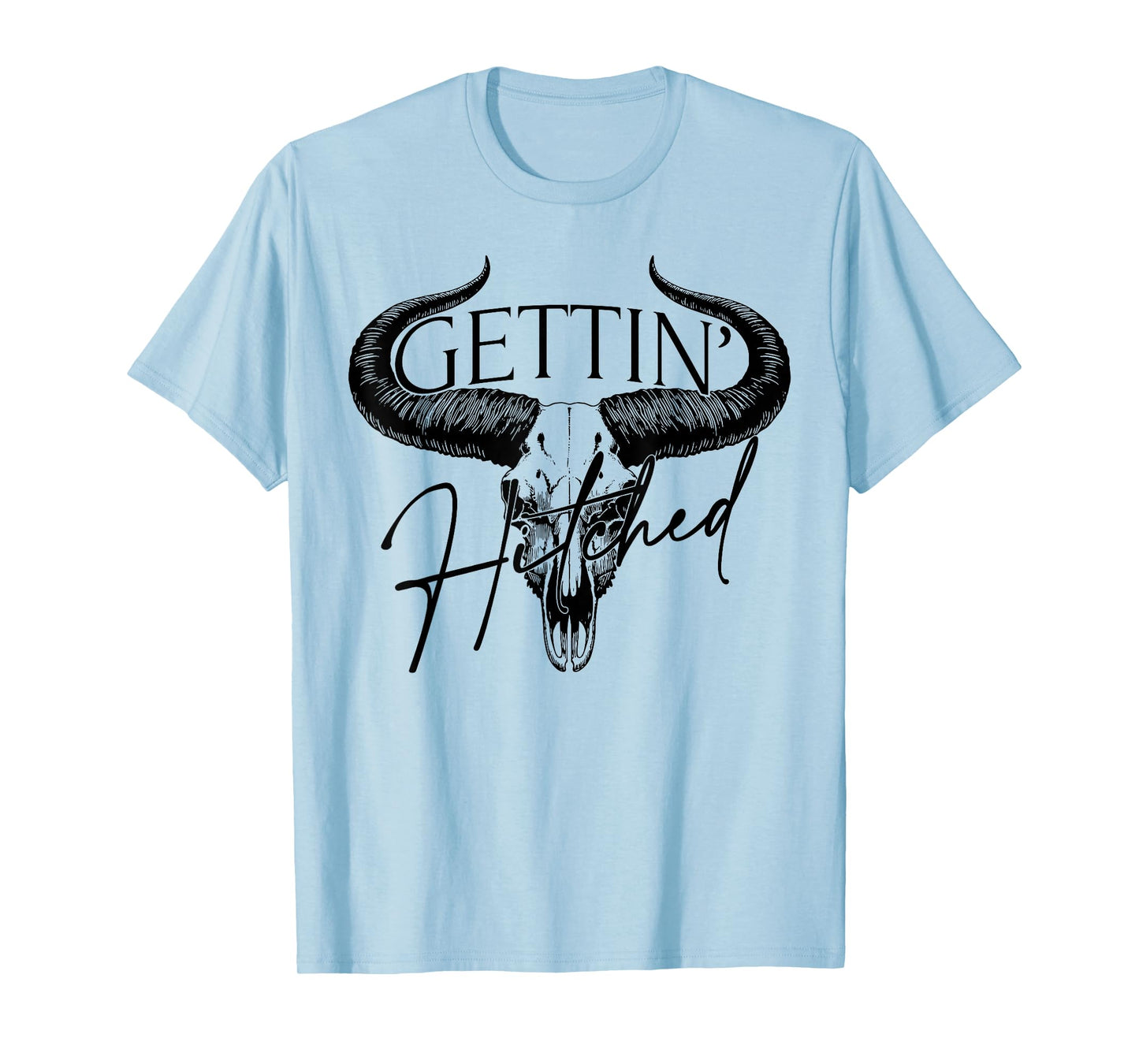 Getting Hitched Team Bride Western Cowgirl Bachelorette T-Shirt