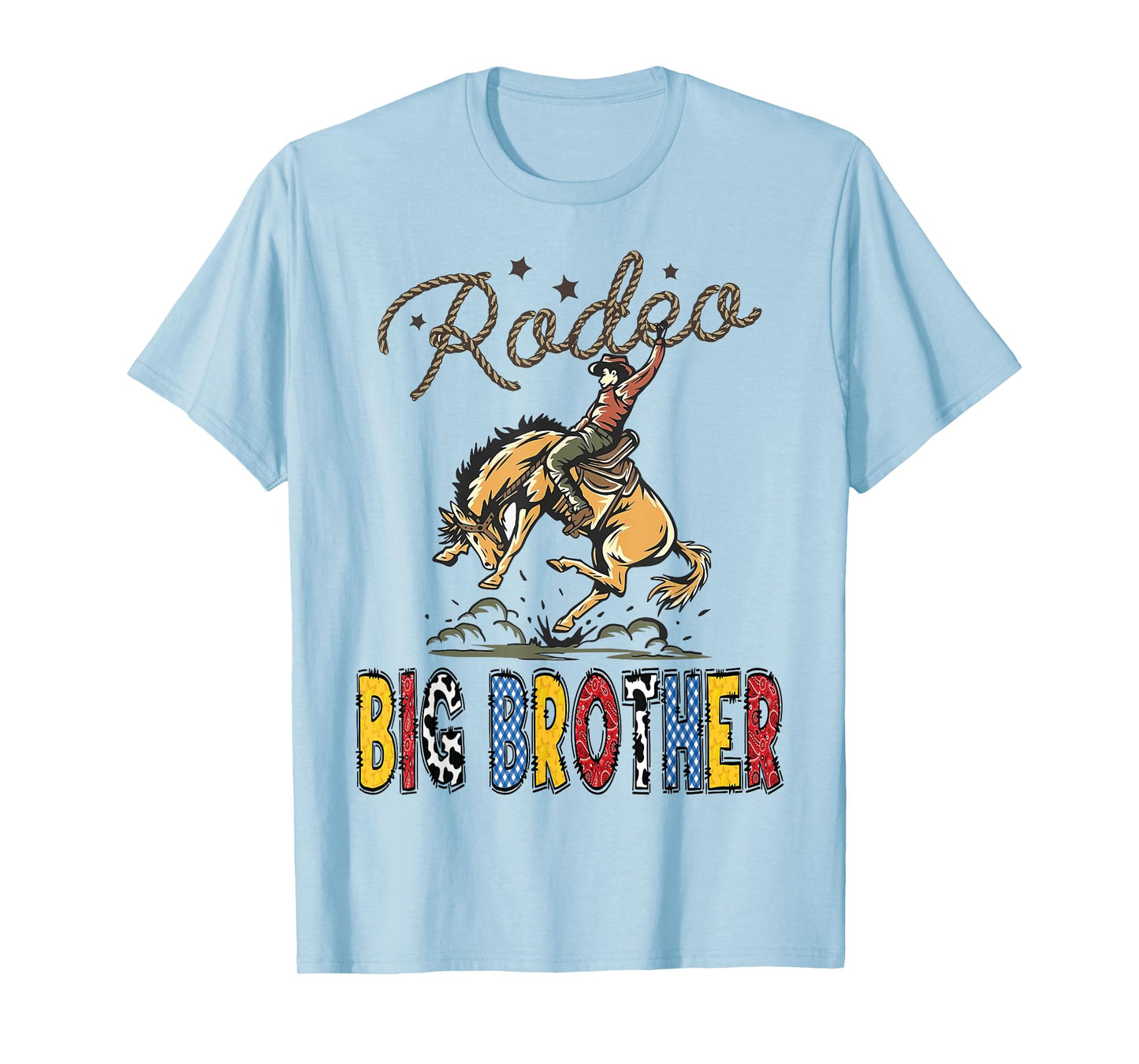 Rodeo Big Brother Cowboy Cowgirl Birthday Family Matching T-Shirt