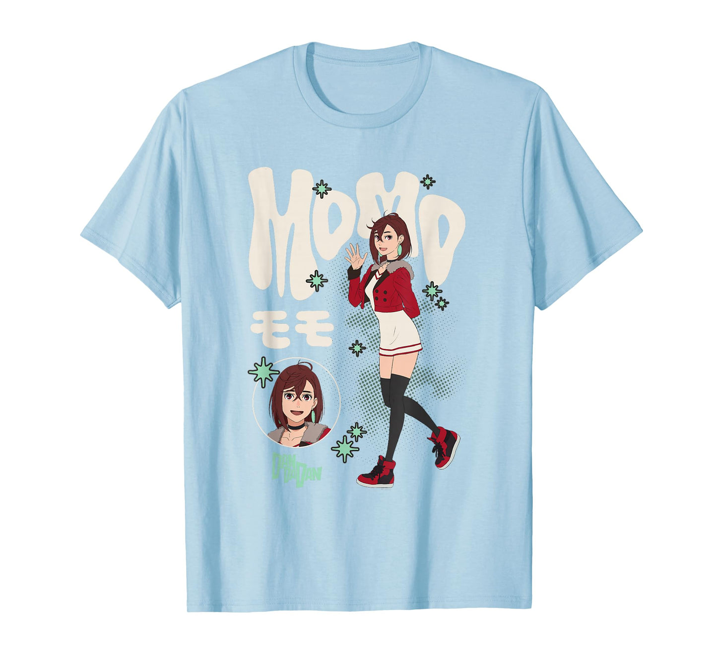 Dan Da Dan Momo Ayase Waving Hand Kawaii Anime T-Shirt