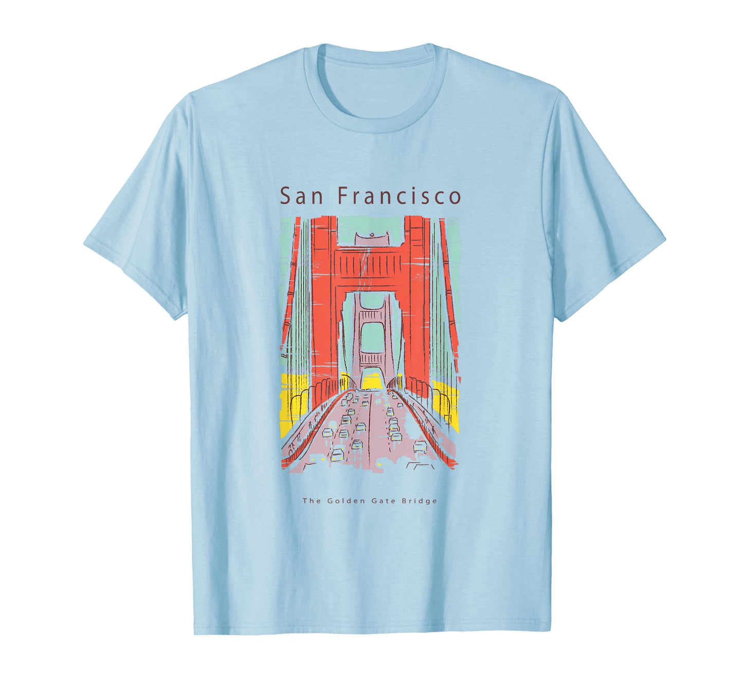 Golden Gate Bridge San Francisco Souvenir California Tourist T-Shirt