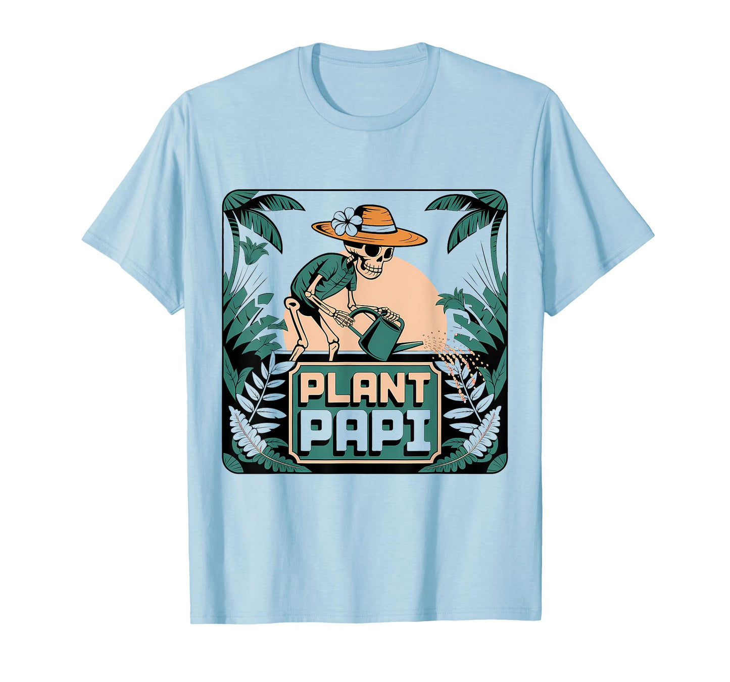 Plant Papi Daddy Gardener Happy Halloween Funny Men Women T-Shirt