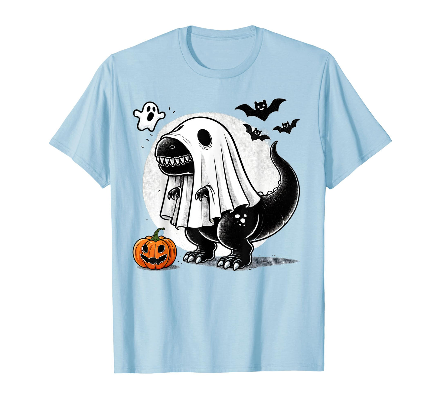 Funny T-Rex Ghost Dinosaur Halloween Costume Tyrannosaurus T-Shirt