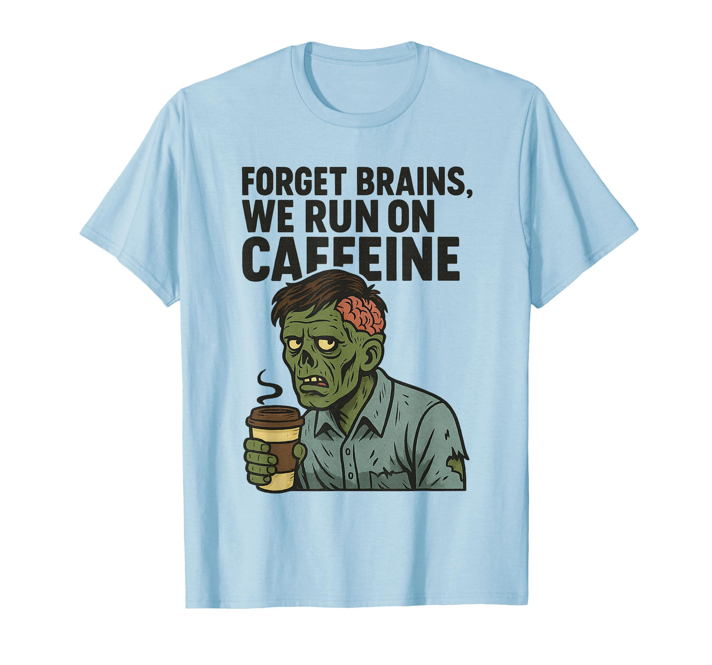 Zombie Coffee Humor T-Shirt