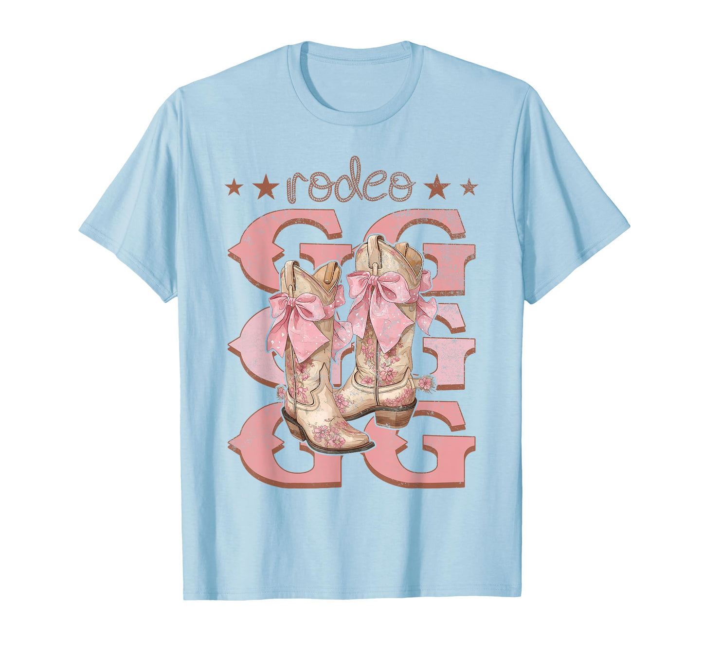 Rodeo GG Pink Boots Coquette Cow-Girl Birthday Party T-Shirt