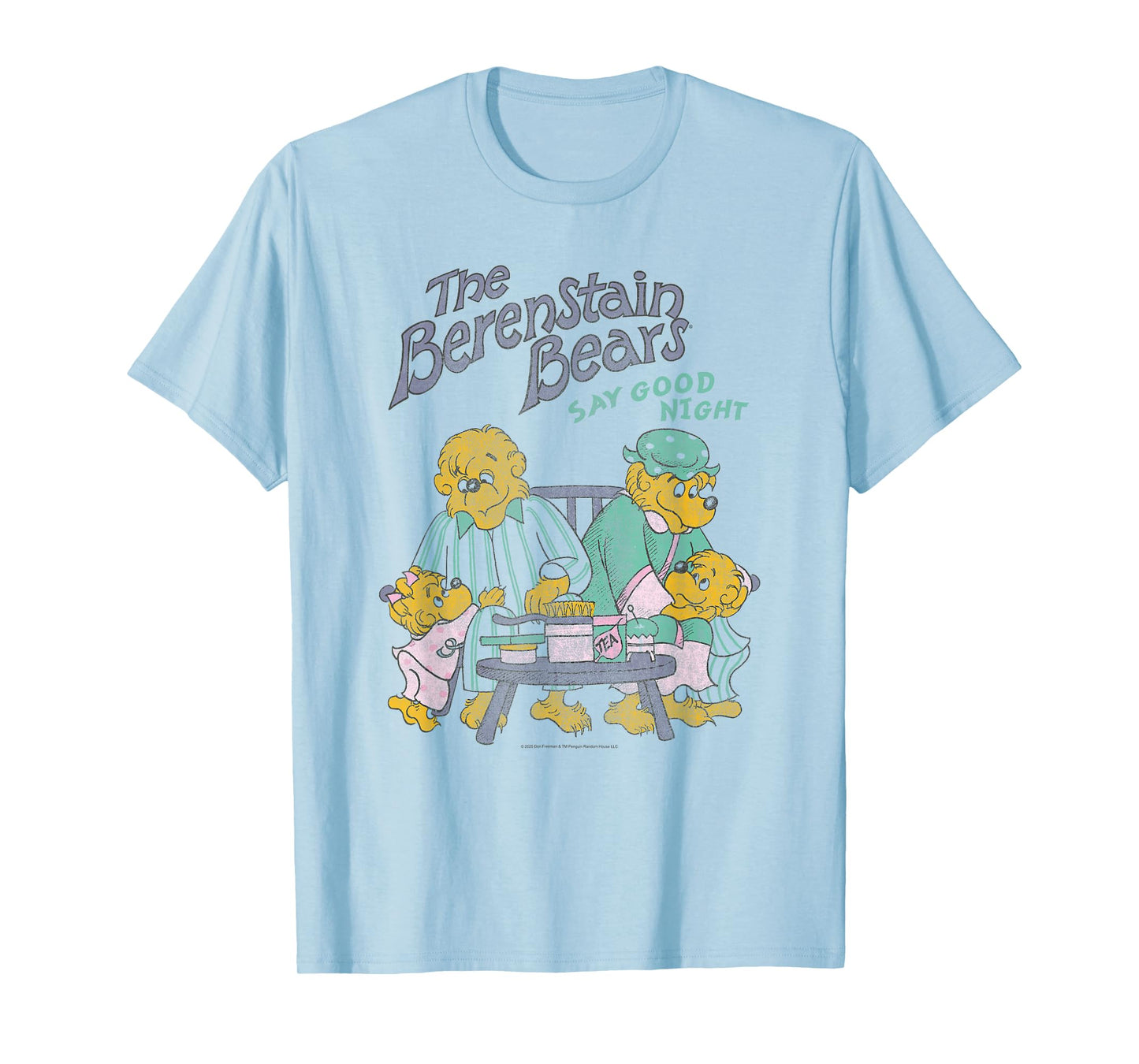 The Berenstain Bears Say Good Night Family Vintage Book T-Shirt