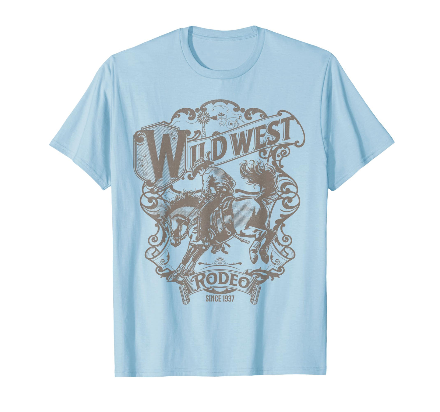 Wild West Western Cowboy Rodeo Country Music Women Men Kids T-Shirt