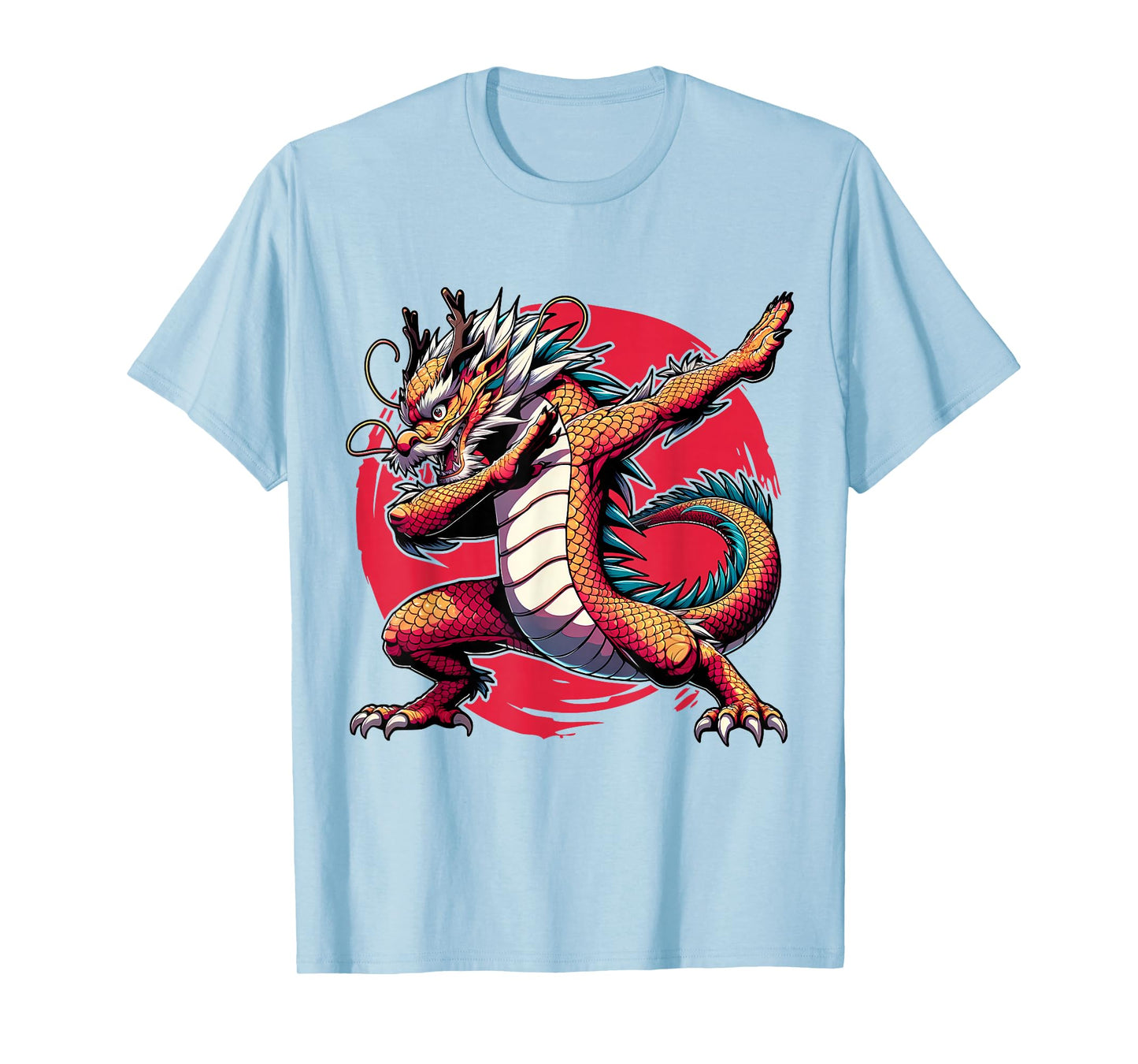 Japanese Dabbing Dragon Asian - Anime Lover Kids T-Shirt