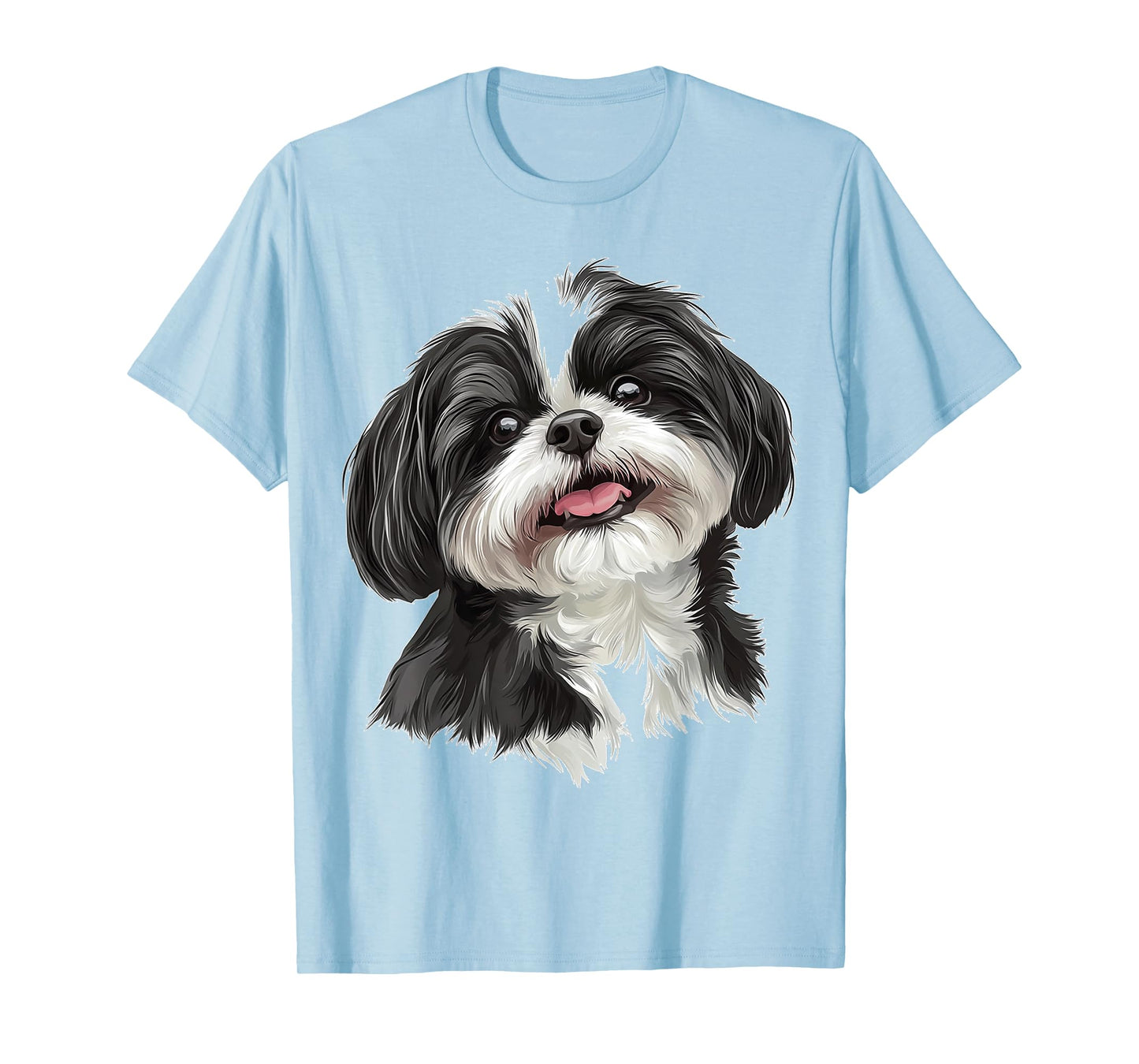 Shih Tzu Dog Motif Pet Illustration Shih Tzu Men Women Kids T-Shirt